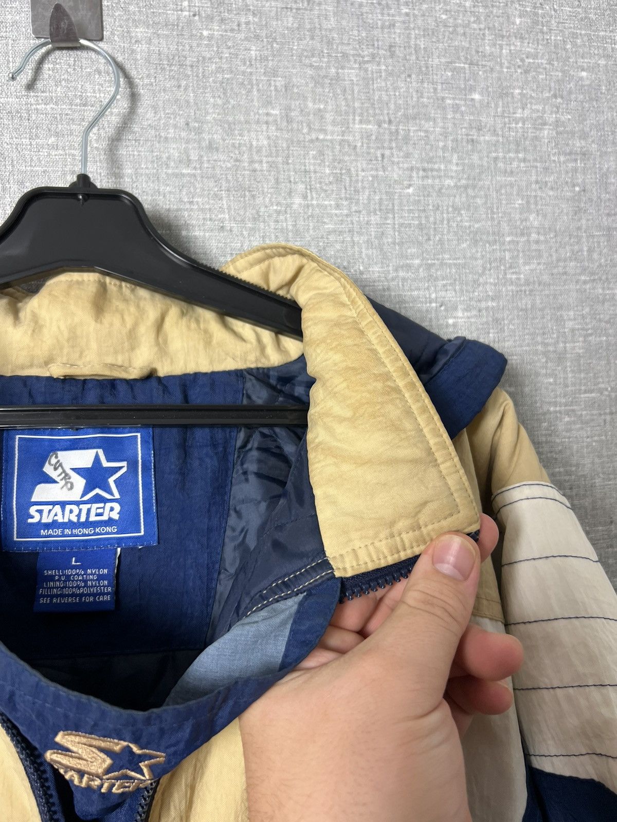 Starter 90s Starter Notre Dame Fighting Irish Nylon Bomber Jacket Size US L / EU 52-54 / 3 - 16 Thumbnail