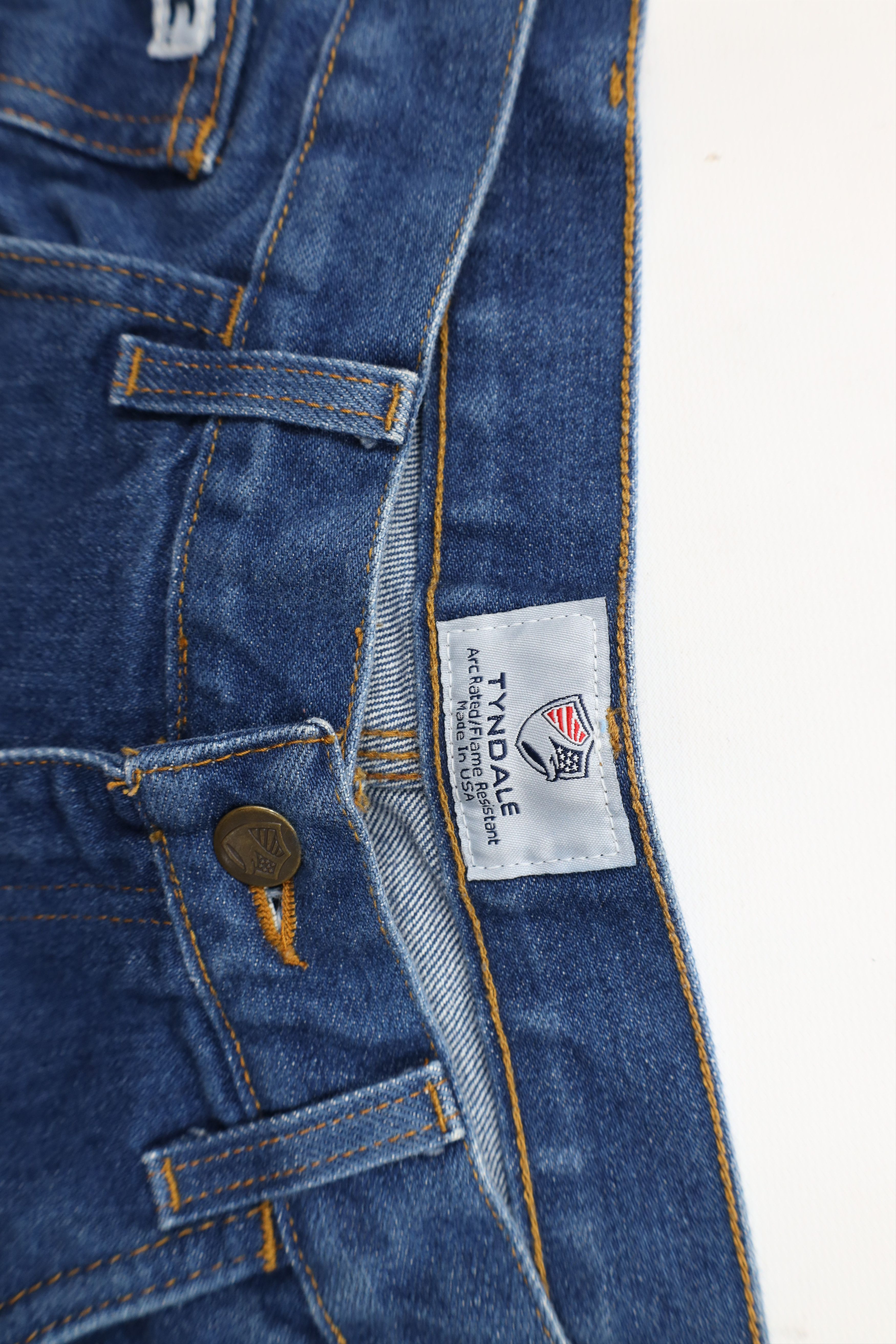Vintage Tyndale FR Fire Flame Resistant Wide Leg Workwear Jeans USA Size US 36 / EU 52 - 7 Thumbnail