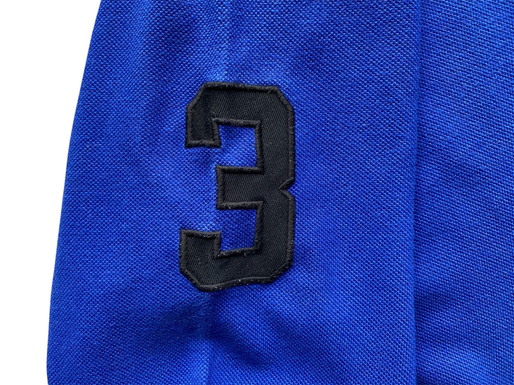 Polo Ralph Lauren Vintage Polo Ralph Lauren Blue Rugby Shirt Number 3 Size US XL / EU 56 / 4 - 4 Thumbnail