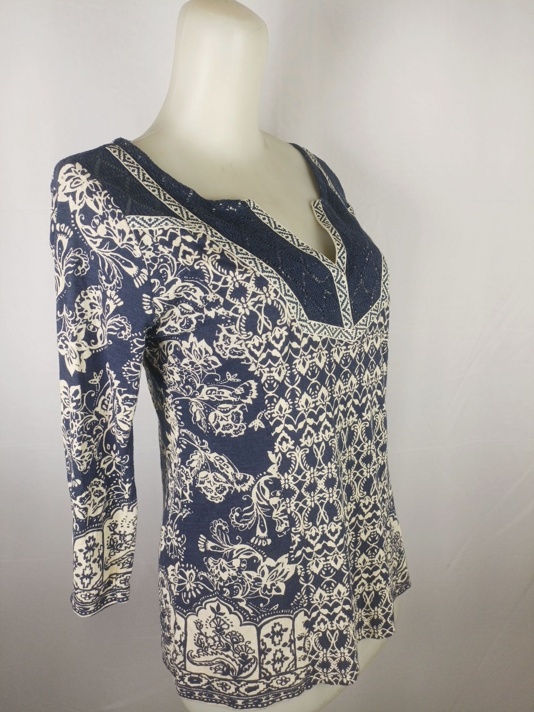 Japanese Brand × Lucky Brand LUCKY BRAND LIVE IN LOVE Women's Blouse Shirt Top Bohemian Size S / US 4 / IT 40 - 21 Thumbnail
