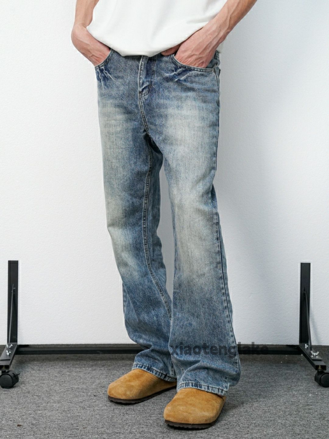 Jean × Vintage washed faded cleanfit yuppie utility bootcut jeans Size US 32 / EU 48 - 4 Thumbnail