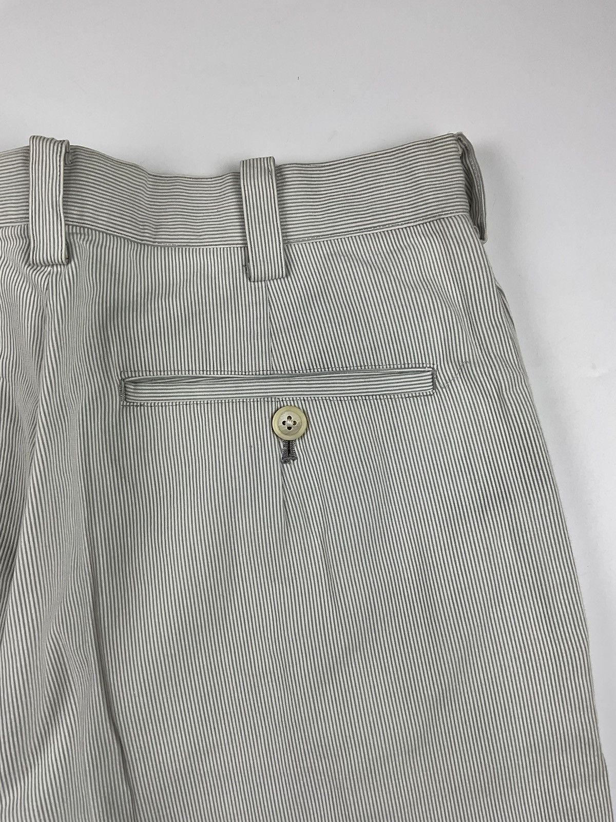 Yohji Yamamoto Ys for Men - Yohji Yamamoto S/S'95 Pinstripe Wide Pants Size US 30 / EU 46 - 7 Thumbnail