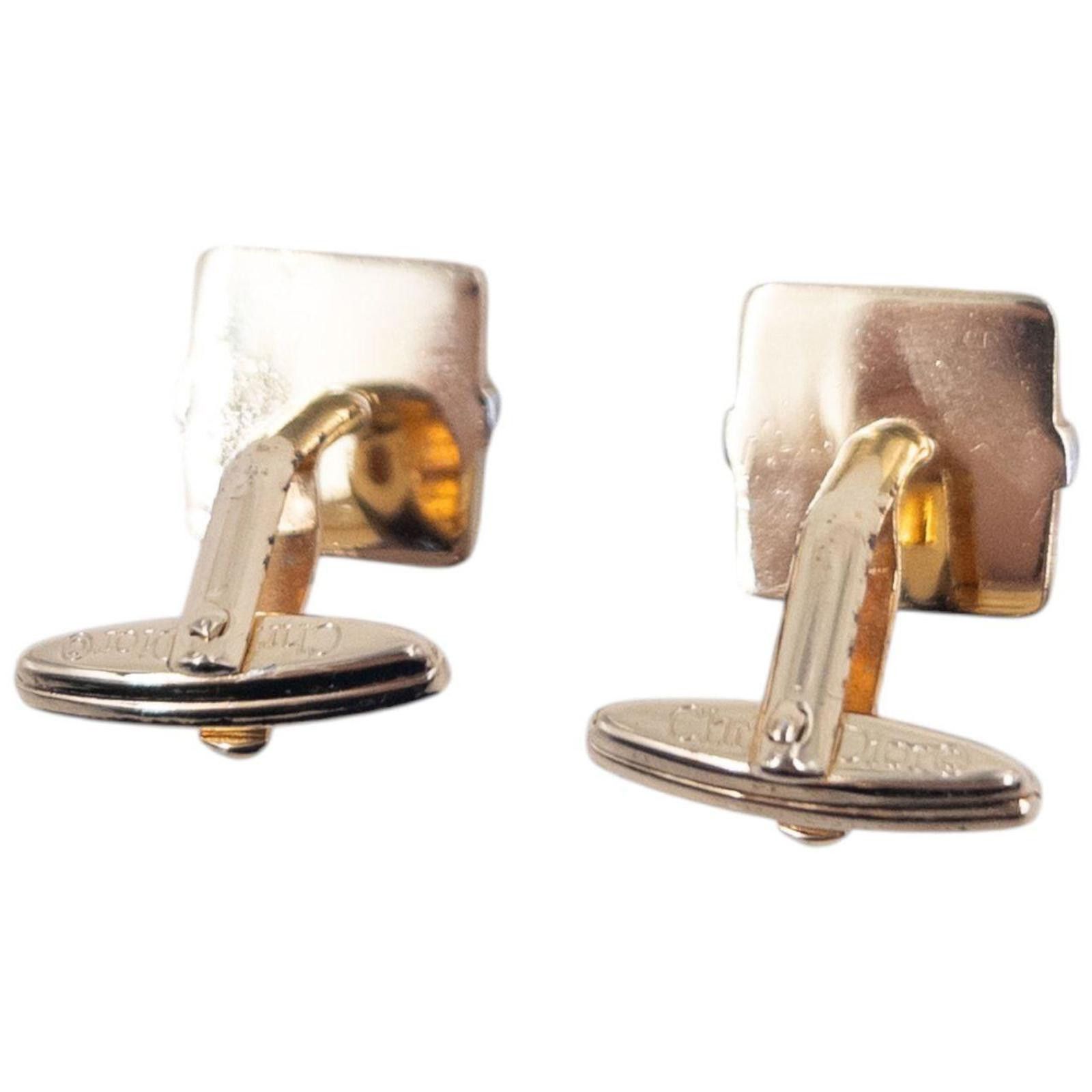 Christian Dior Monsieur Vintage 2000s Dior Embossed Cufflinks Size ONE SIZE - 6 Thumbnail