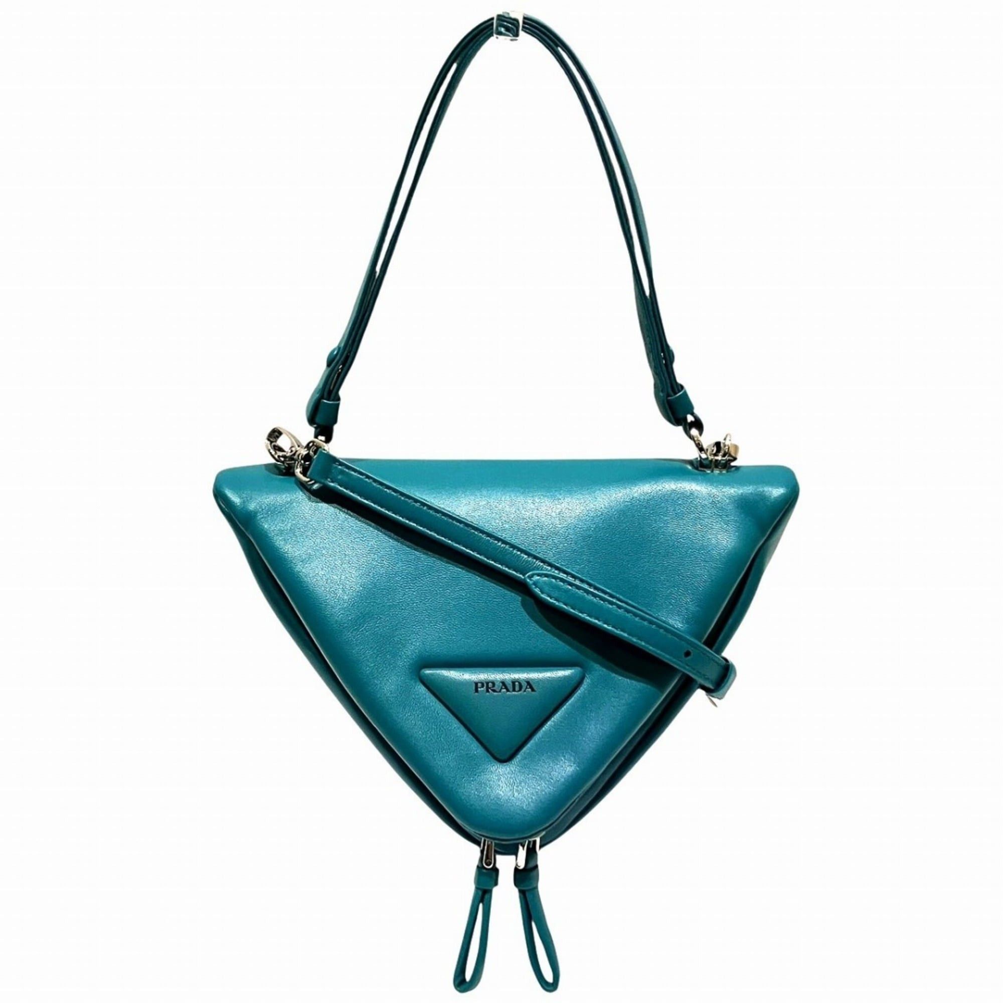 Prada Prada Triangle Handbag, Padded Nappa Leather, 1BA315 Size ONE SIZE - 1 Thumbnail