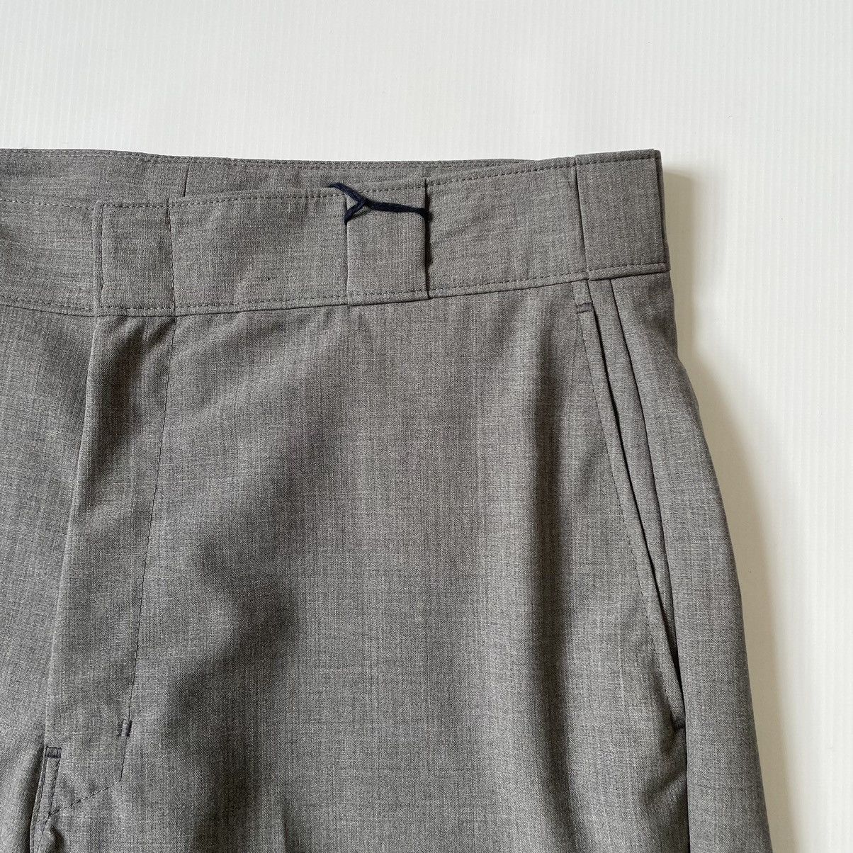 Prada S/S 24 Wide Leg Wool Work Pants Size US 32 / EU 48 - 4 Thumbnail