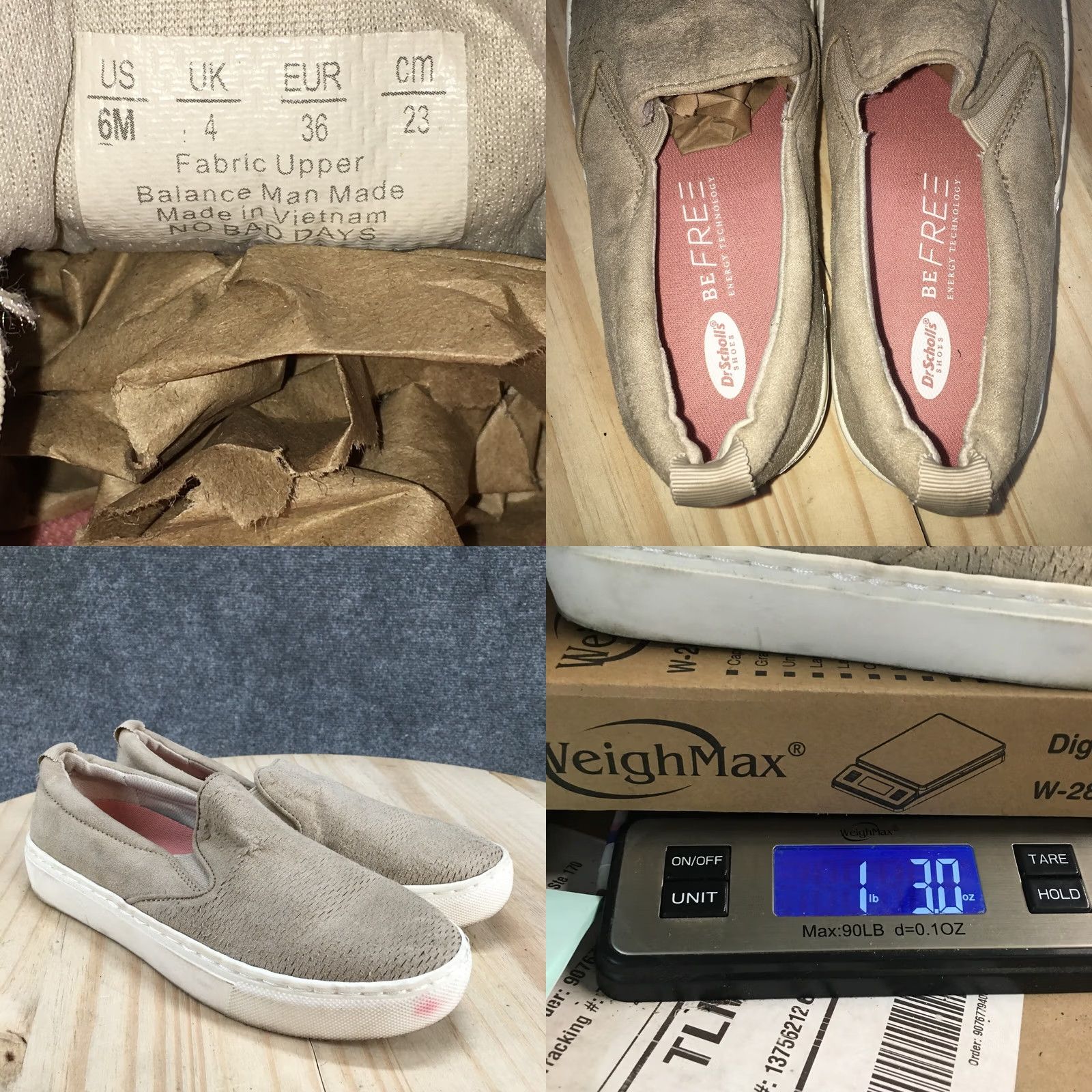 Vintage Dr. Scholl’s Slip On Loafers Womens 6 M Brown Fabric Casual Comfort Sneaker Shoes Size US 6 / IT 36 - 10 Thumbnail