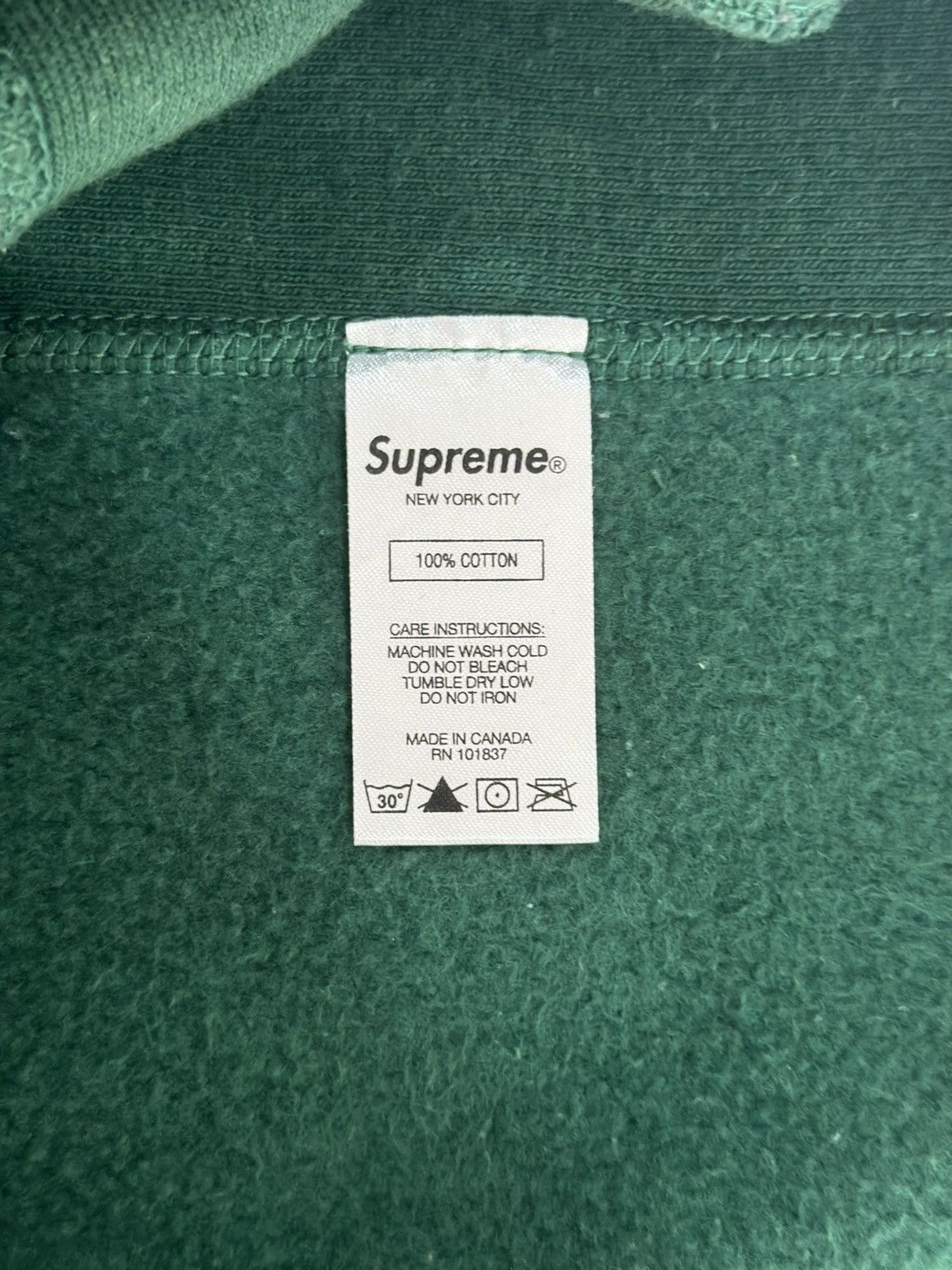 Supreme Supreme Box Logo Crewneck Dark Green (FW18) Size US L / EU 52-54 / 3 - 7 Thumbnail