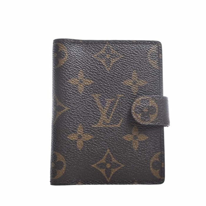 Louis Vuitton LOUIS VUITTON Monogram Agenda Notebook Cover R20007 Brown ...