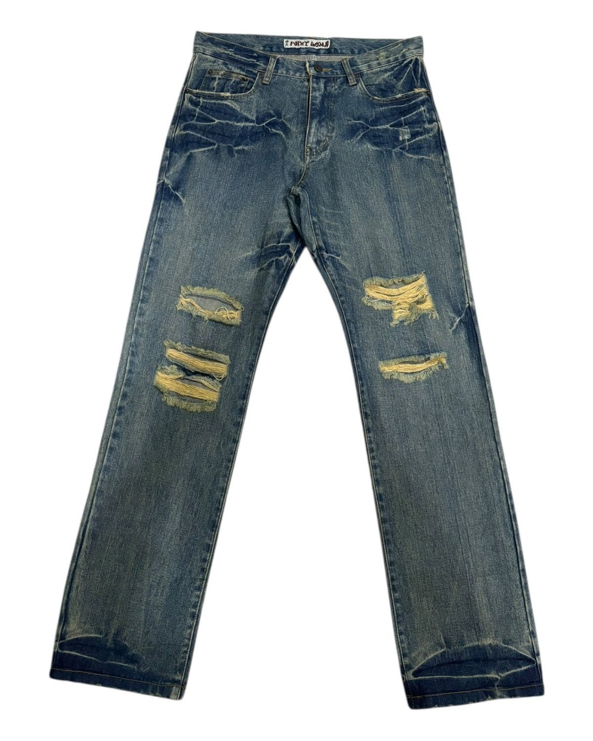Gosha Rubchinskiy × If Six Was Nine RARE🎌POINT LOMA ☮️ I❤️SURF DISTRESSED DENIM JEANS Size US 32 / EU 48 - 7 Thumbnail