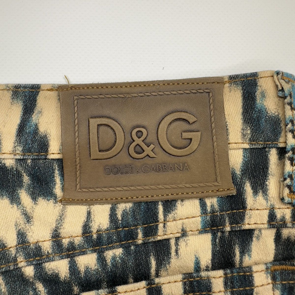 Dolce & Gabbana Vintage Dolce & Gabbana Striped Pattern Jeans – Size 28/42 Size 28" / US 6 / IT 42 - 14 Thumbnail