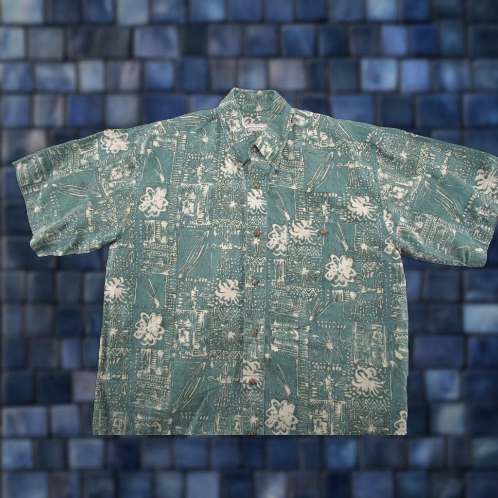 Bugle Boy VTG Bugle Boy Hawaiian Shirt Mens M Floral Aloha Tiki Palm Resort 90s Size US M / EU 48-50 / 2 - 1 Thumbnail