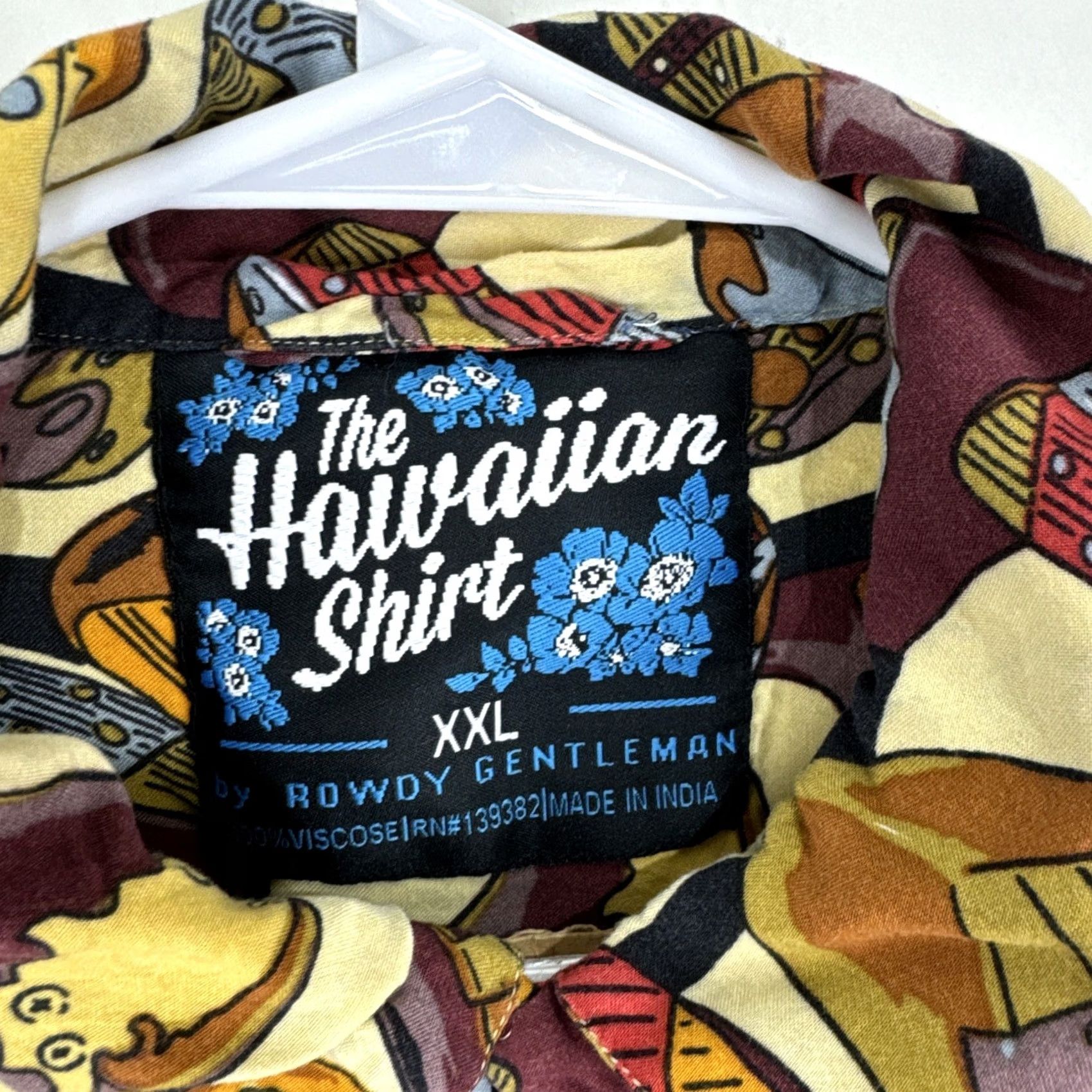 Vintage Rowdy Gentleman Golf Club XXL Button Print Hawaiian Shirt Size US XXL / EU 58 / 5 - 2 Thumbnail