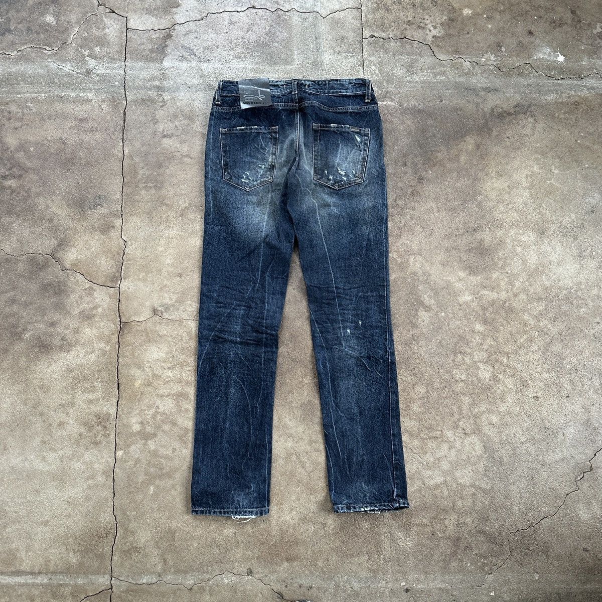Absolut Joy Absolut Joy Distressed Denim Japanese Style Size US 33 - 2 Thumbnail
