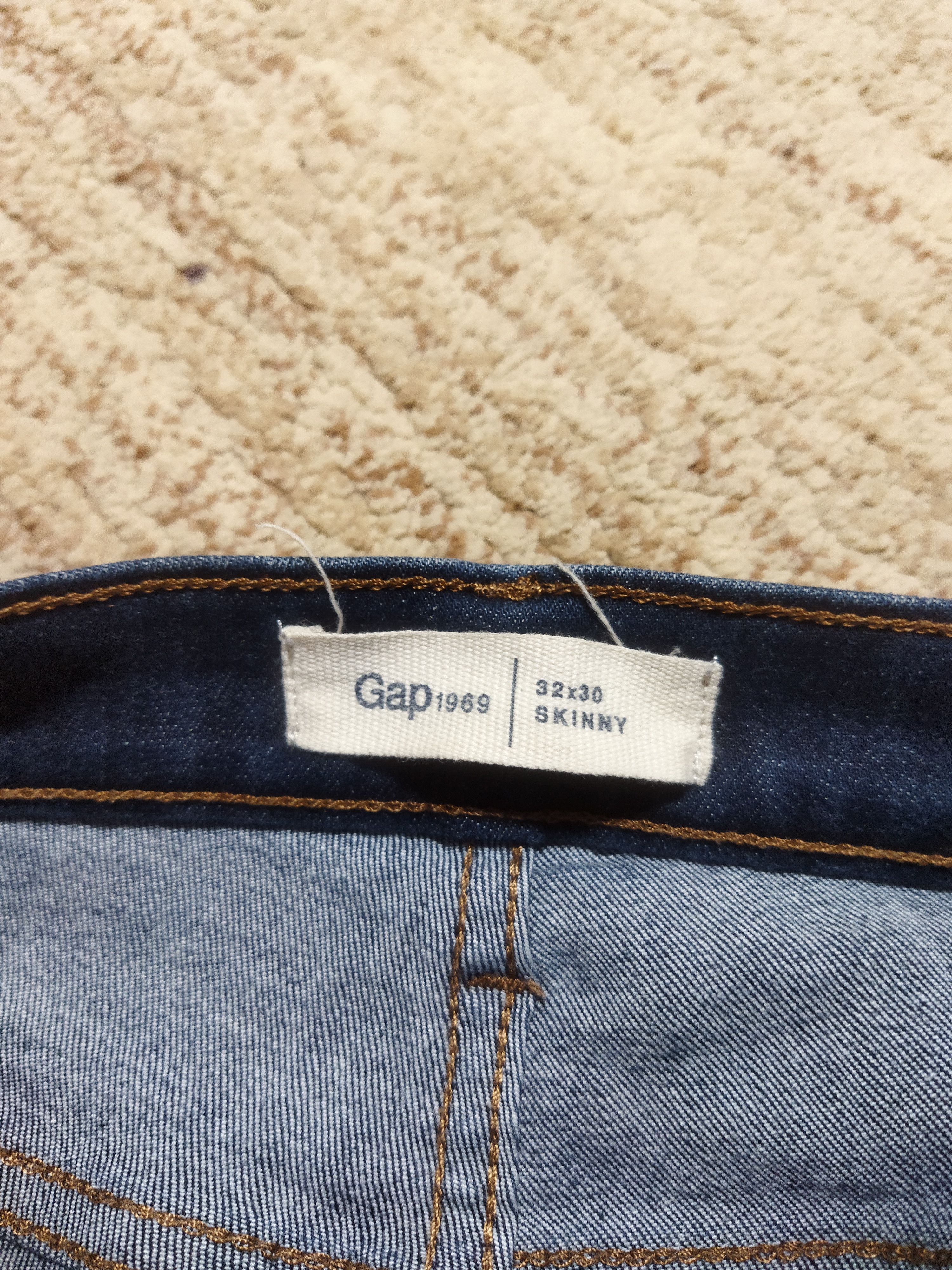 Gap × Vintage VINTAGE GAP1969 SKINNY BLUE JEANS PANTS Size US 32 / EU 48 - 12 Thumbnail