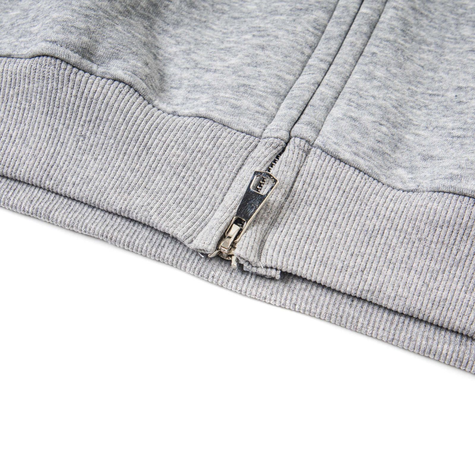 Cross Rhinestone Embellished Zip Hoodie