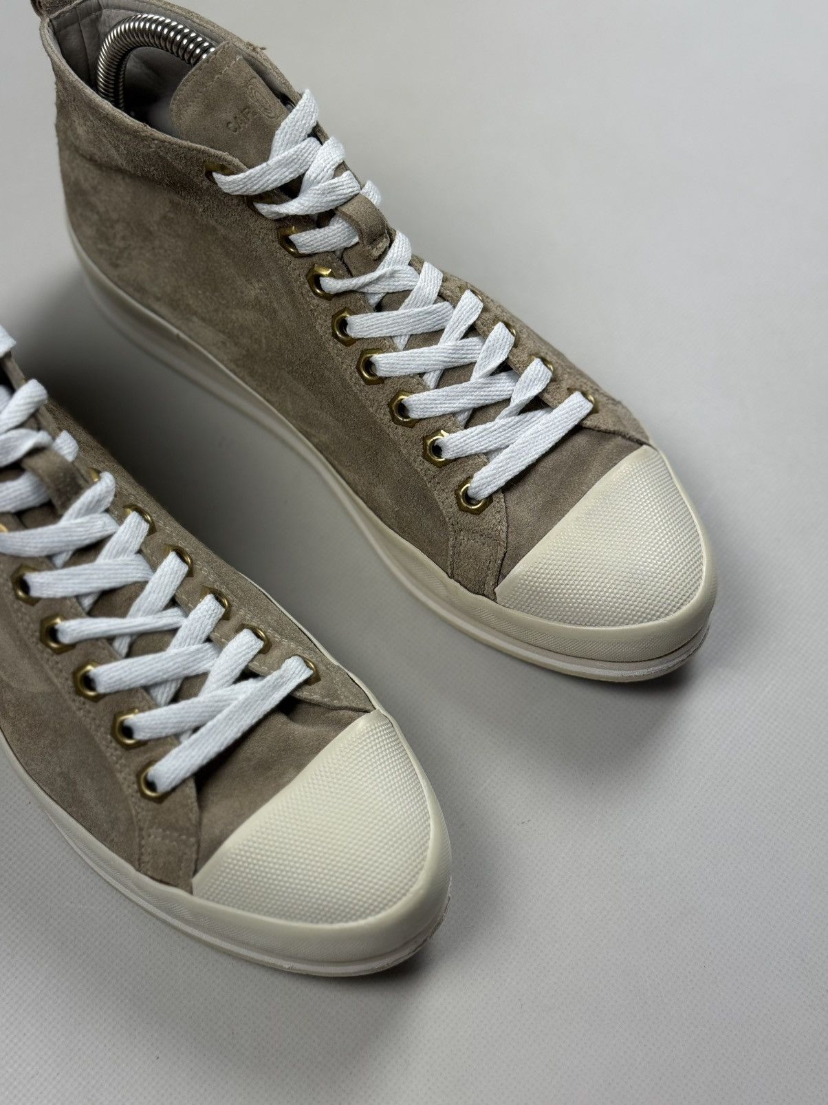 Car Shoe Car Shoe By Prada High Top Suede Lace Up Sneakers Shoes Size US 9 / IT 39 - 3 Thumbnail