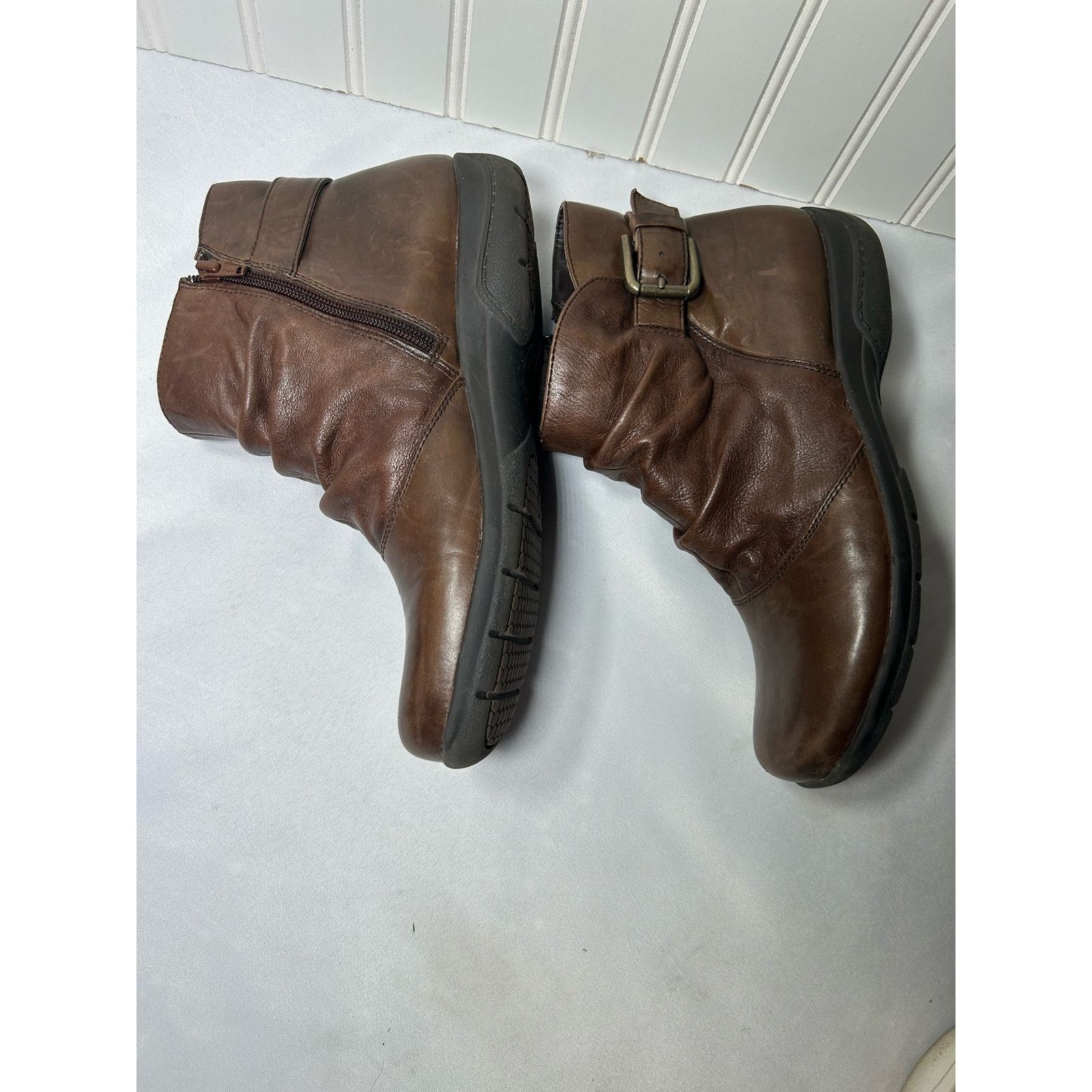 Clarks Clarks Chris Sydney boots Brown Leather Booties S10 Size US 10 / IT 40 - 1 Thumbnail