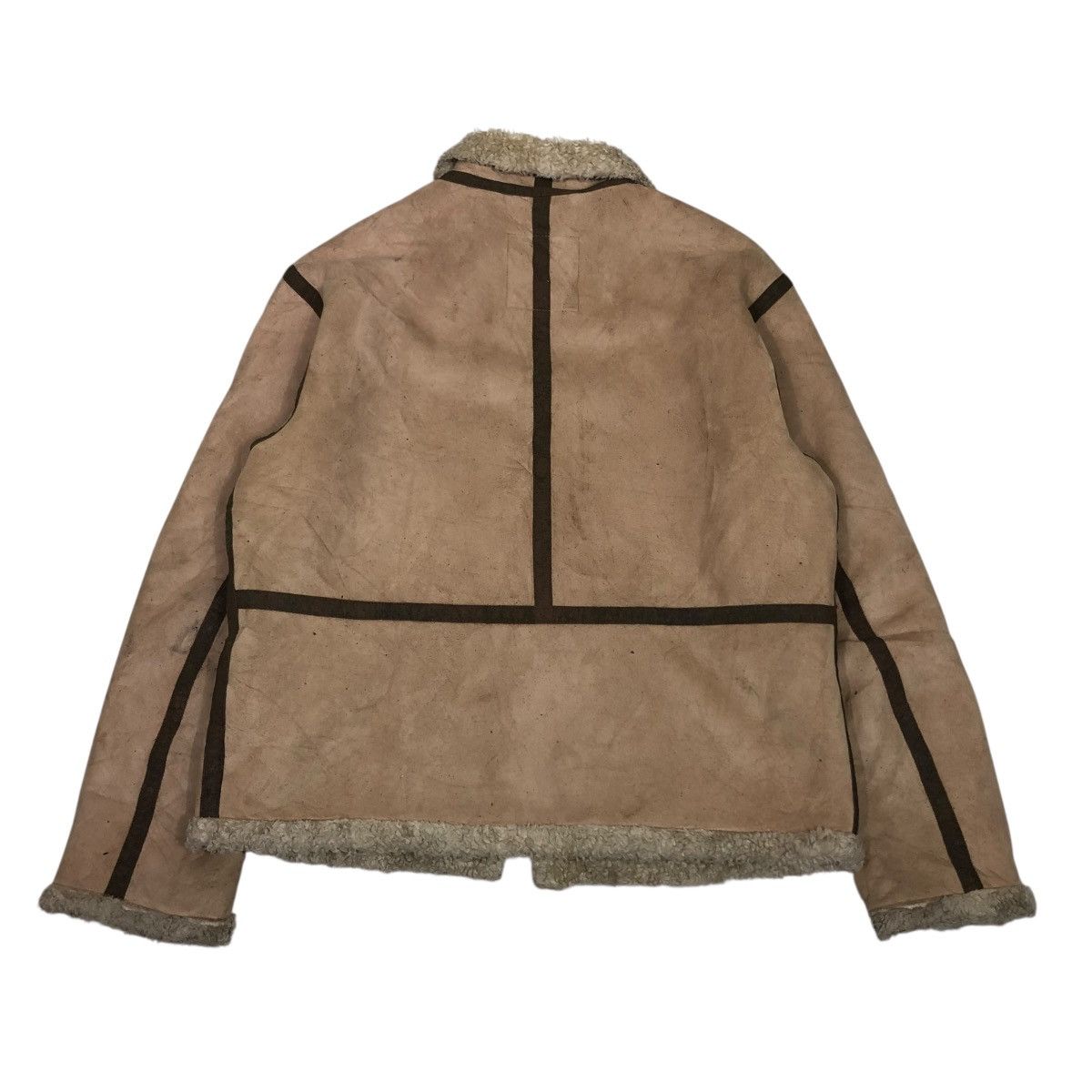 Alpha Industries 🔥VINTAGE SHEARLING SHERPA BIKER JACKET ALPHA INDUSTRIES Size US L / EU 52-54 / 3 - 2 Thumbnail