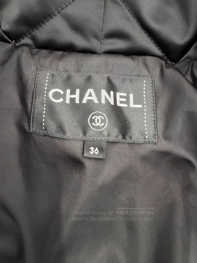 Chanel Chanel Black diamond leather chain-weared cotton suit Size XS / US 0-2 / IT 36-38 - 3 Thumbnail