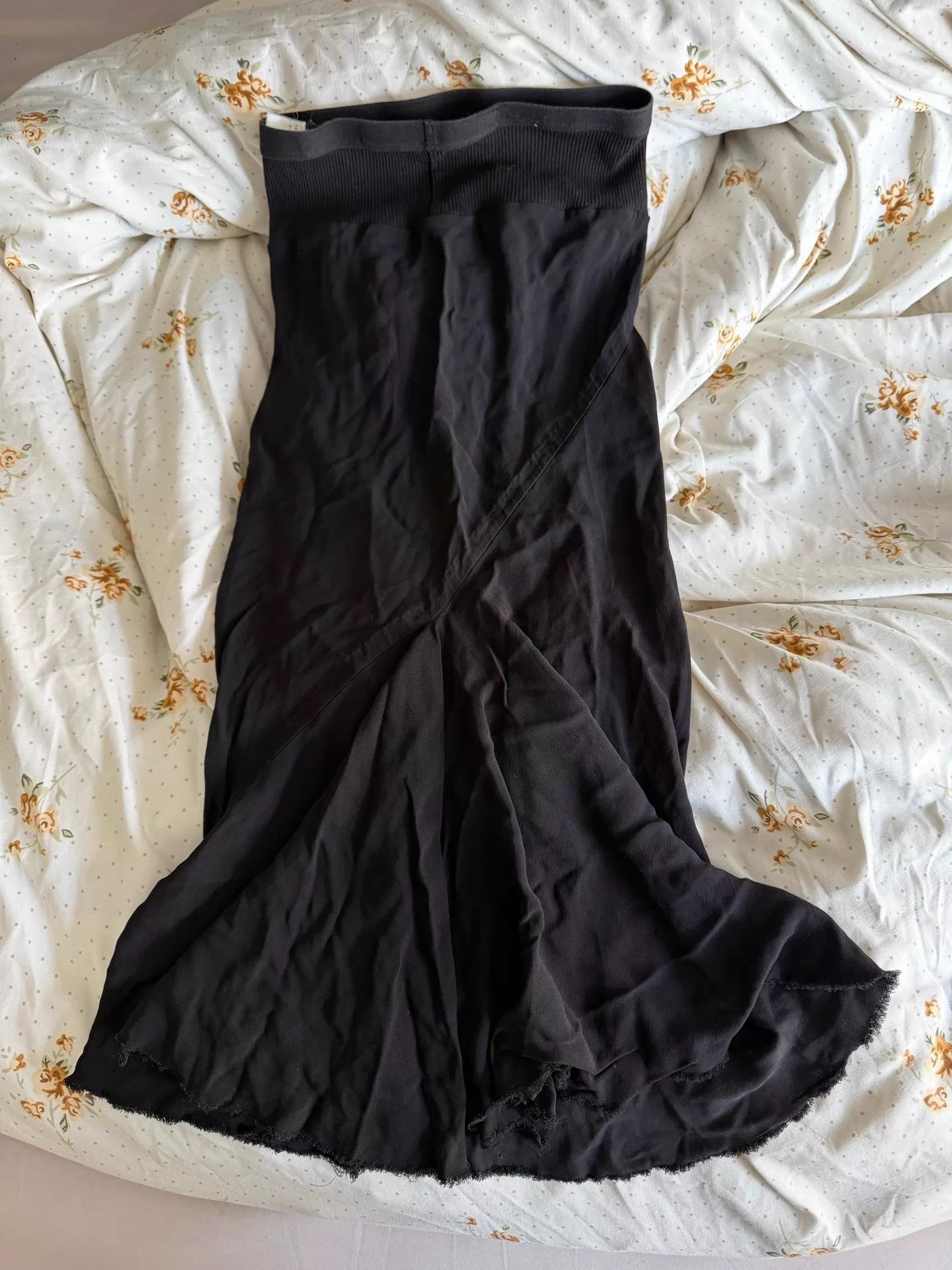 Rick Owens Rick Owens Black Fish Tail Midi Skirt IT 40 Size 27" / US 4 / IT 40 - 2 Thumbnail