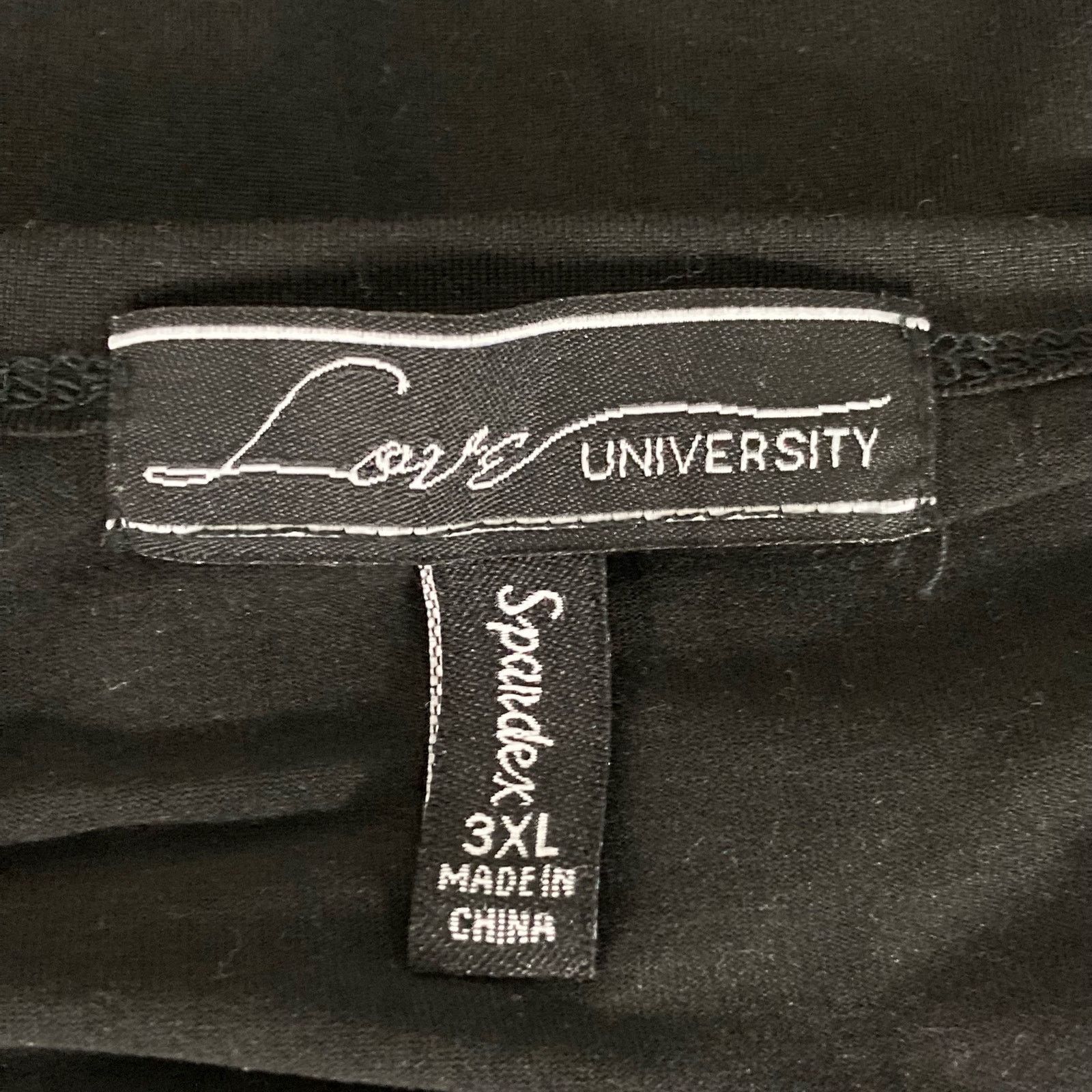 Other Love University Women's 3XL Black Drape Front Cardigan Size 3XL / US 20-22 - 2 Thumbnail