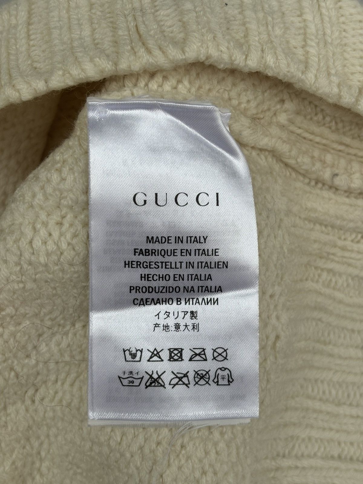 Gucci Pre Fall 2015 Heavy Embellished Yoke Design Knit Sweater Size S / US 4 / IT 40 - 16 Thumbnail