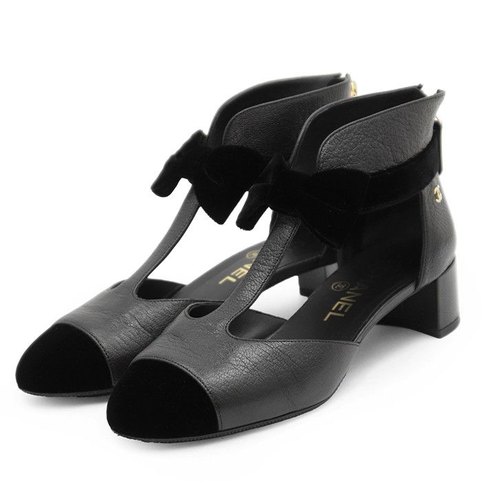 Chanel Chanel Chanel Leather Pumps Leather Shoes G35243 DUTY FREE for USA Size ONE SIZE - 1 Thumbnail