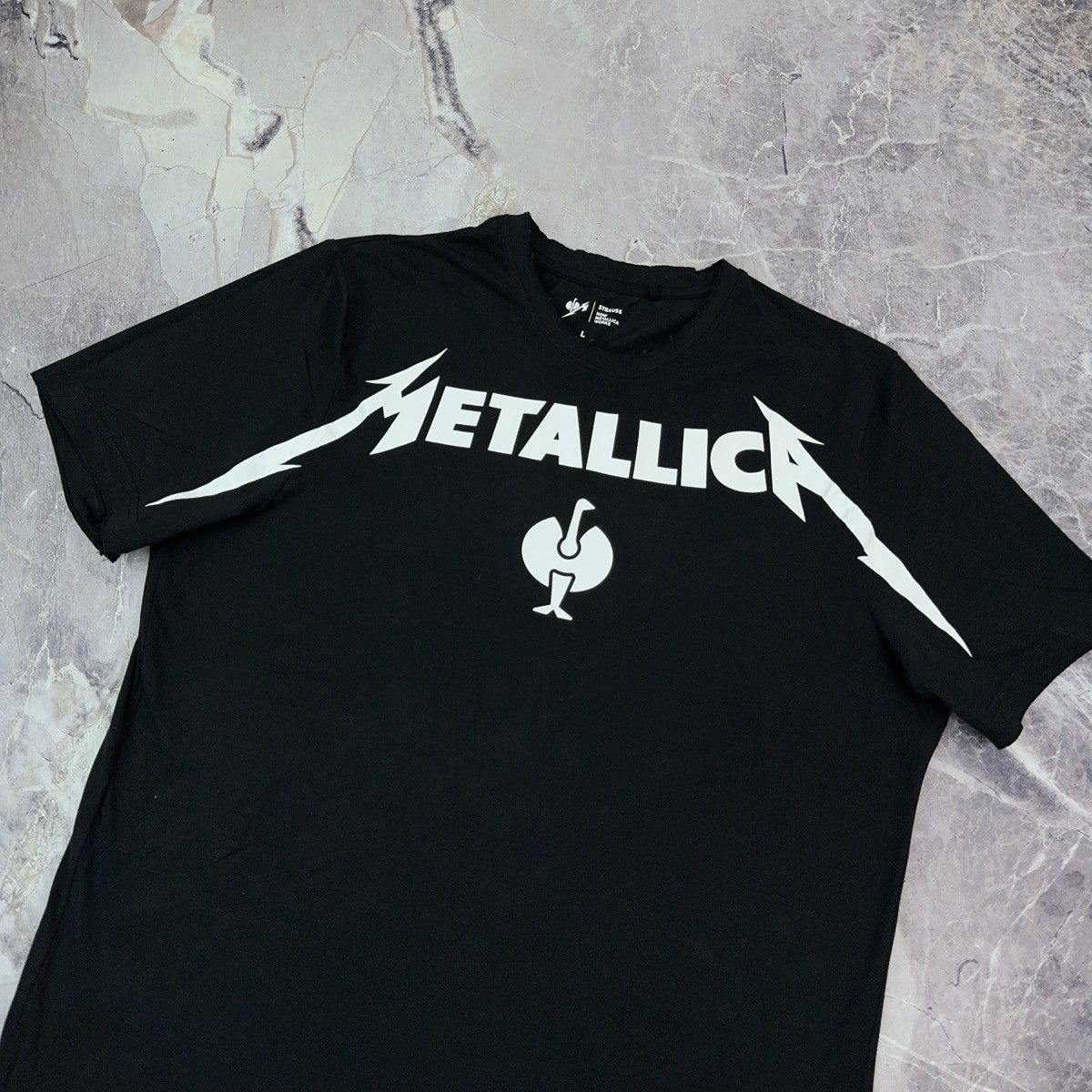 Band Tees × Metallica Engelbert Strauss Metallica T shirt Oveprint Black Graphic Size US L / EU 52-54 / 3 - 5 Thumbnail