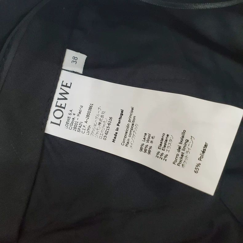 Loewe LOEWE Ms.Wool dress pants high waist black Size 25" / US 0 / IT 36 - 2 Thumbnail