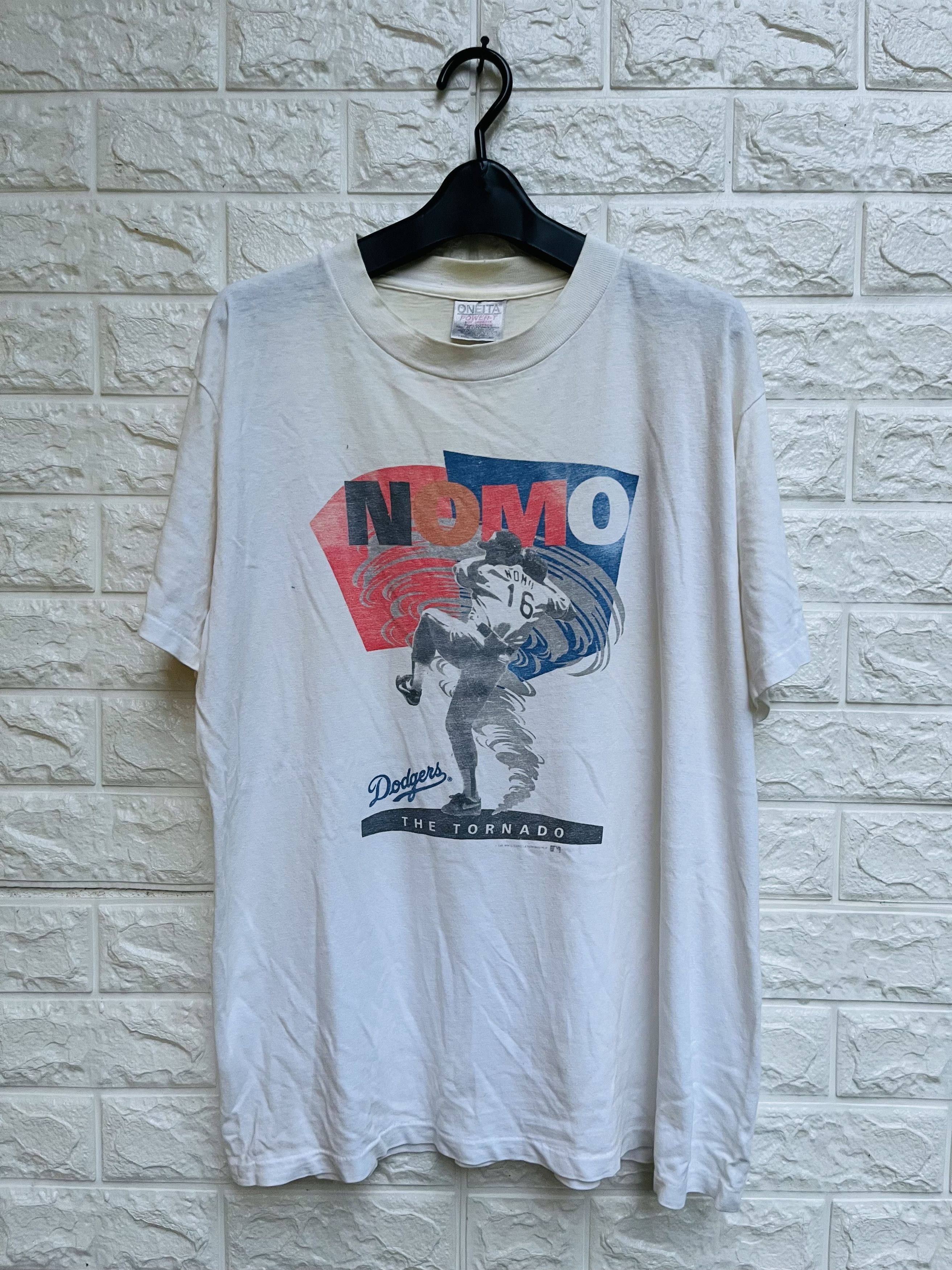 Japanese Brand Vintage Nomo The Tornado Dodgers Designer Fashion Style Size US L / EU 52-54 / 3 - 1 Thumbnail