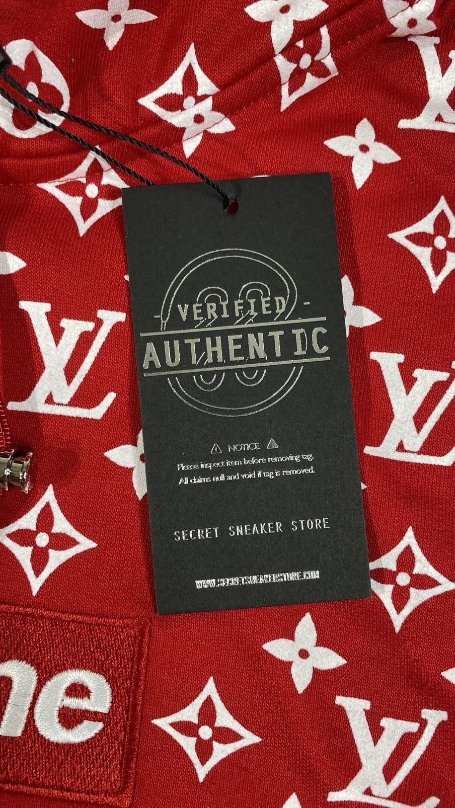 Louis Vuitton × Supreme LOUIS VUITTON X SUPREME L Box Logo Hoodie Size US L / EU 52-54 / 3 - 5 Thumbnail