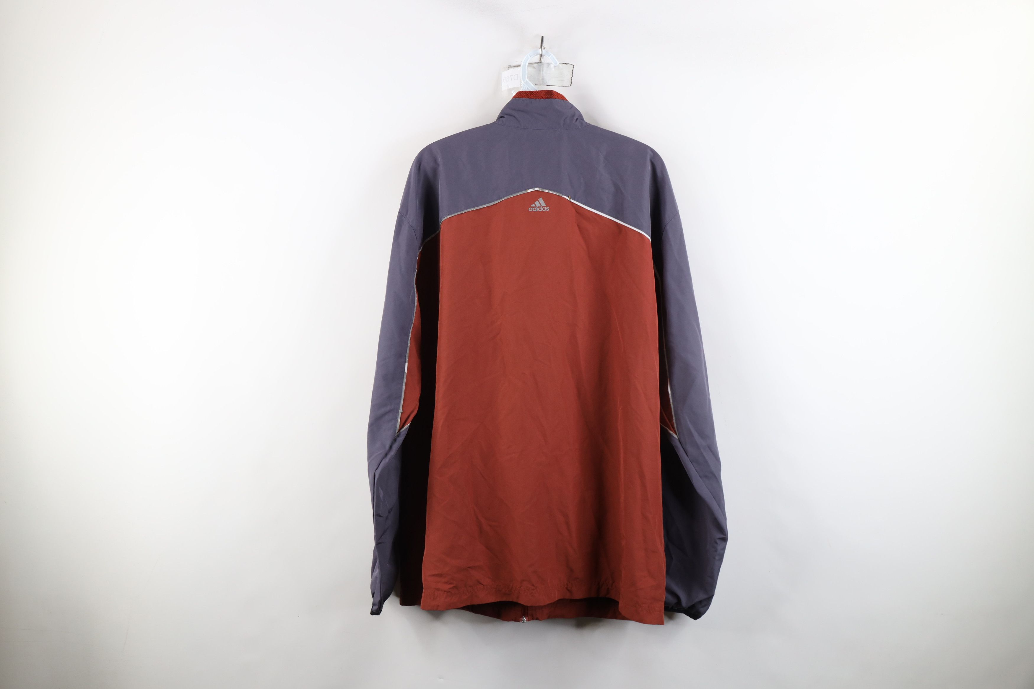 Adidas × Vintage Vintage 90s Adidas Spell Out Reflective Windbreaker Jacket Size US M / EU 48-50 / 2 - 13 Thumbnail