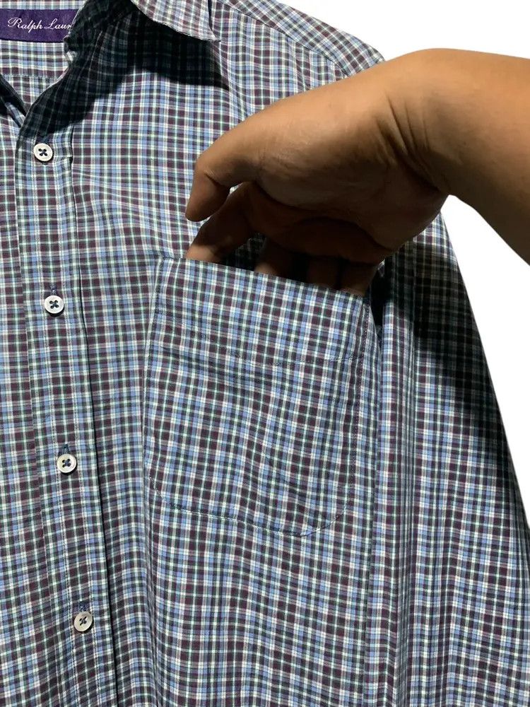 Ralph Lauren Purple Label Vintage RL Purple Label plaid cotton shirt Size US M / EU 48-50 / 2 - 4 Thumbnail