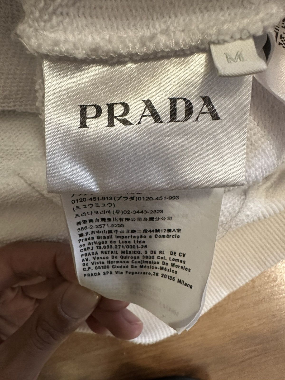 Prada PRADA RAF SIMONS WHITE HOODIE Size US M / EU 48-50 / 2 - 6 Thumbnail