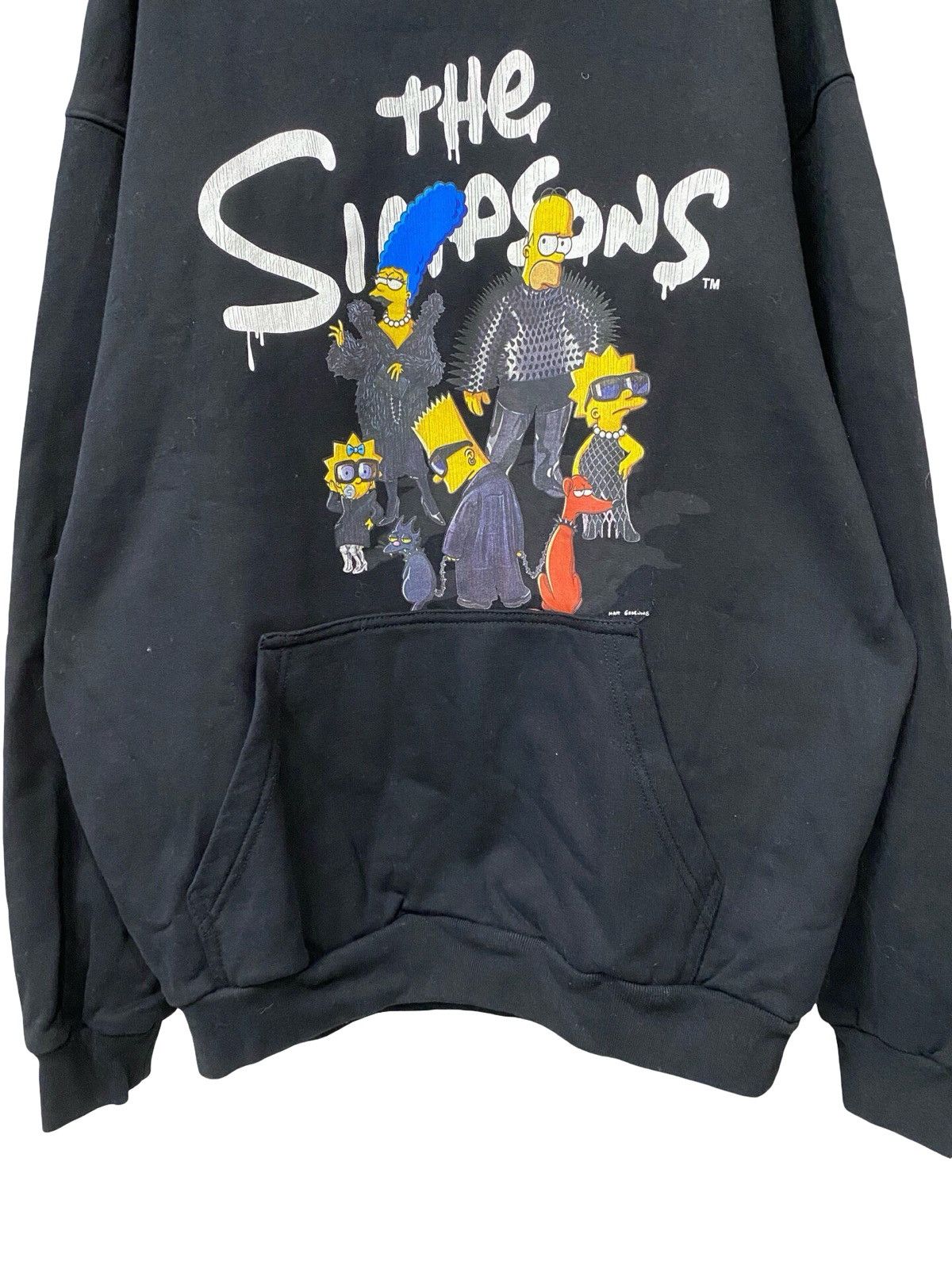 Balenciaga Balenciaga x The Simpsons wide-fit black cotton hoodie. Size S / US 4 / IT 40 - 4 Thumbnail
