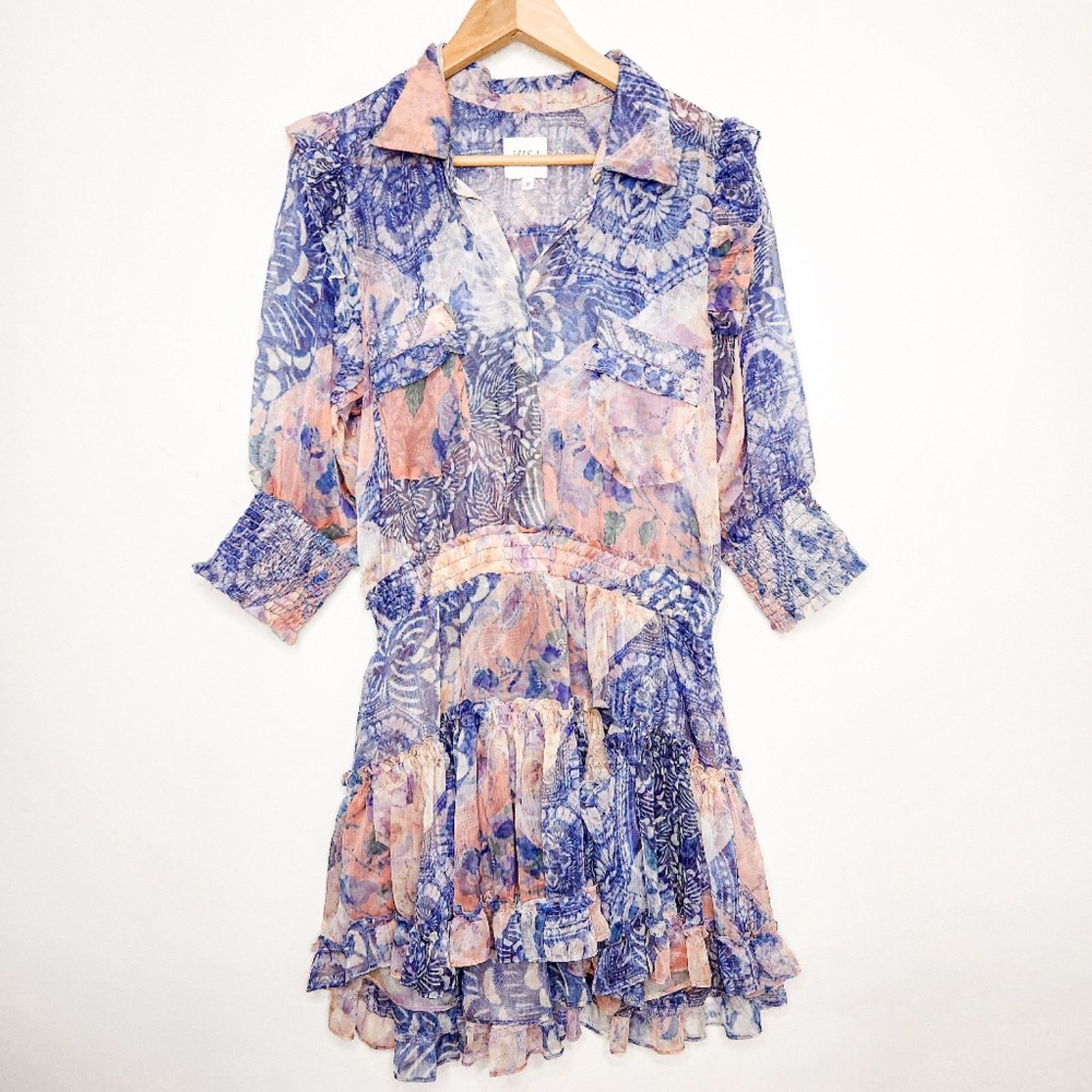 MISA Los Angeles Misa Los Angeles Amelie Dress Namaskar Patchwork Size M Size M / US 6-8 / IT 42-44 - 2 Thumbnail