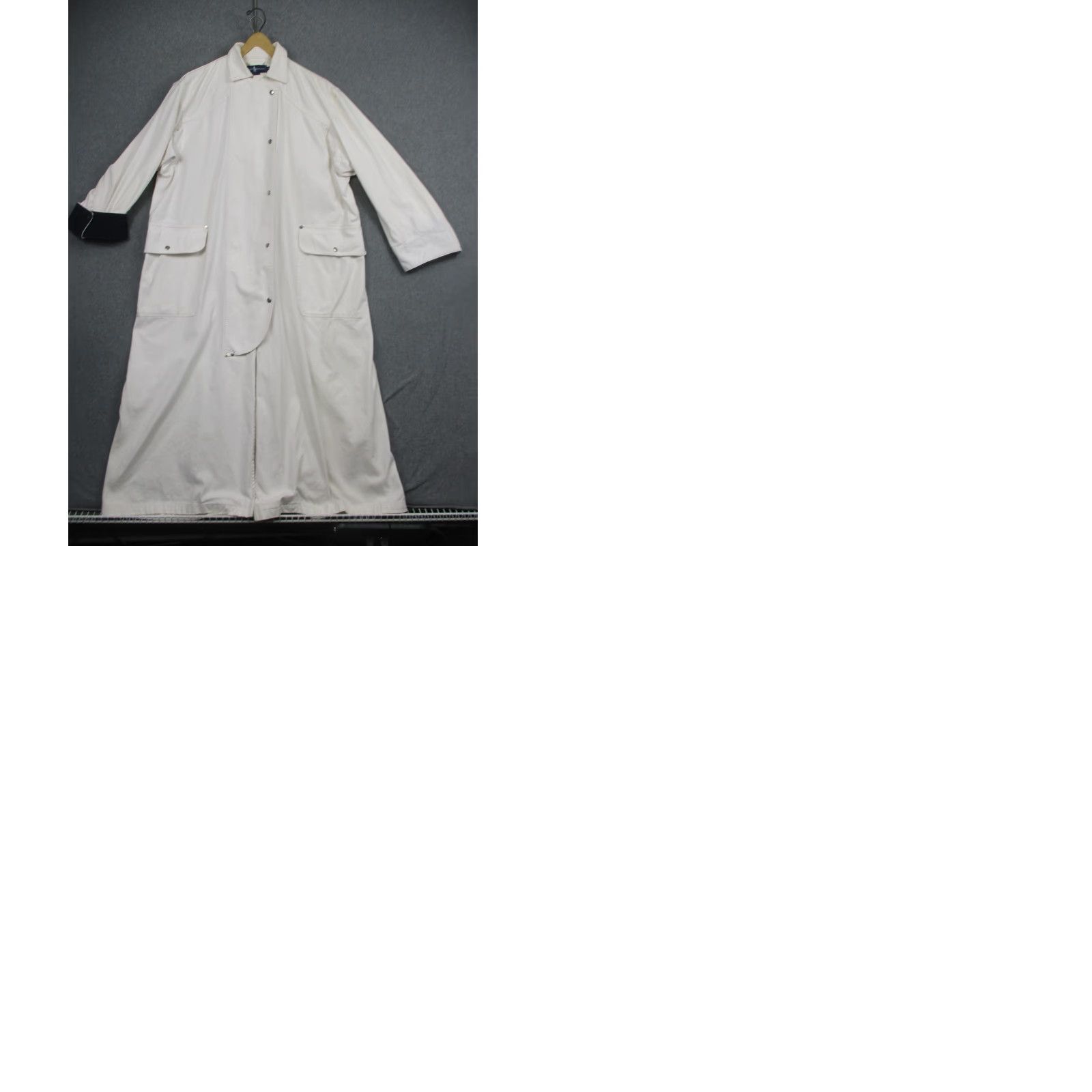 Vintage Cote Femme Coat Womens L White Hooded Faux Fur Long Teddy Full Length Warm Size L / US 10 / IT 46 - 10 Thumbnail
