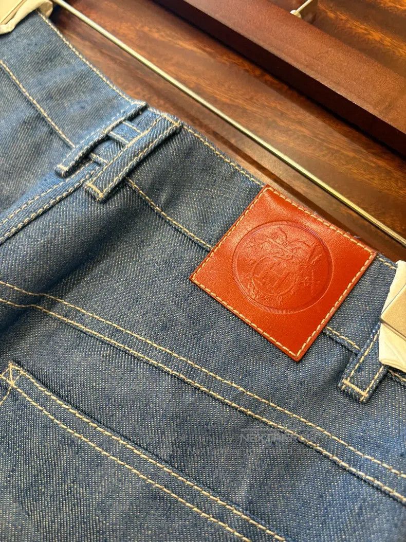 Hermes Hermes Classic Denim Jeans Size 42" / US 20 - 4 Thumbnail