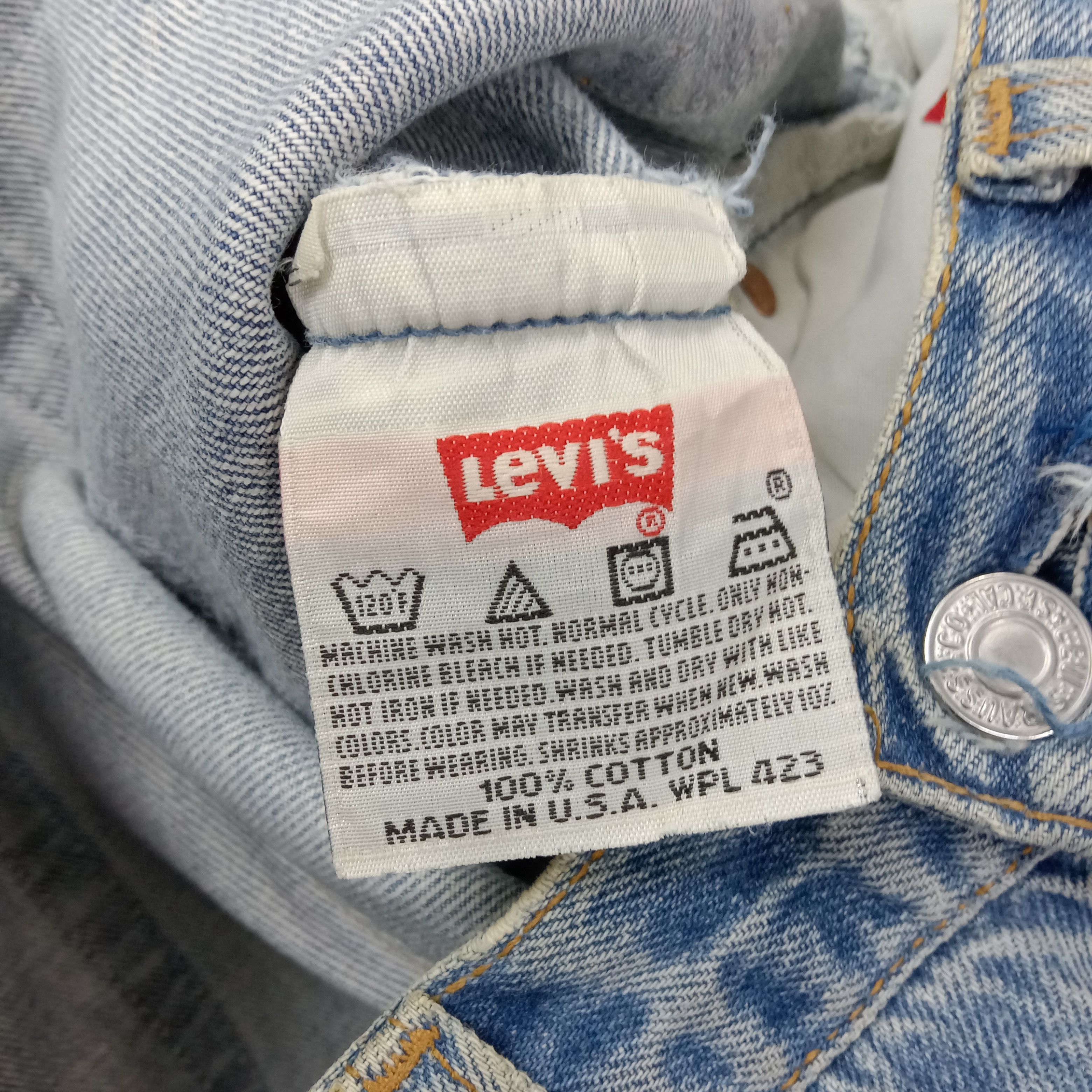 Levi's Levi's 501 American Grunge Denim Jeans C252N17 Size US 31 - 13 Thumbnail