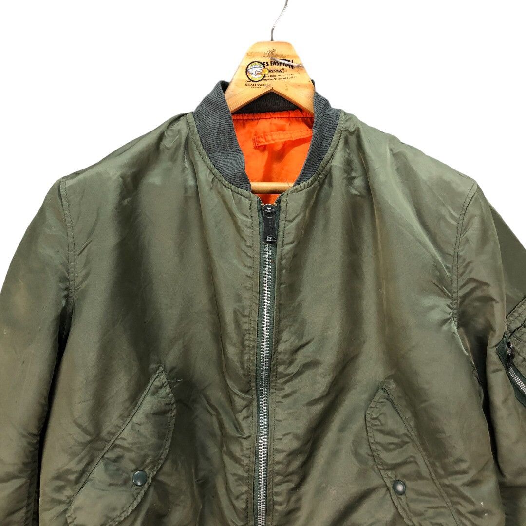 Alpha Industries Vintage ALPHA Made In Usa USAF MA-1 Bomber Jacket #4878-37 Size US L / EU 52-54 / 3 - 3 Thumbnail