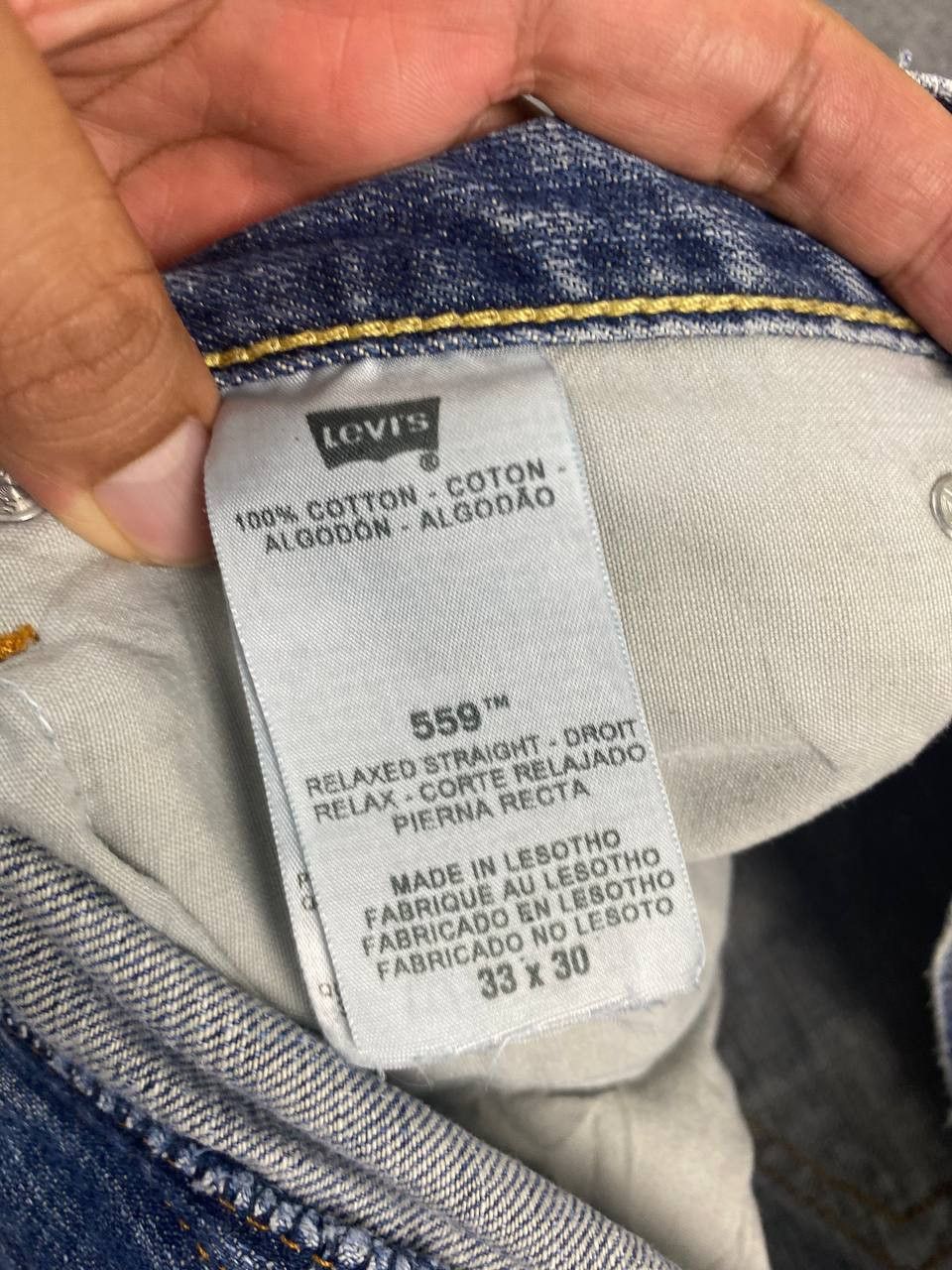 Levi's levis 569 relaxed straight distressed denim Size US 34 / EU 50 - 14 Thumbnail