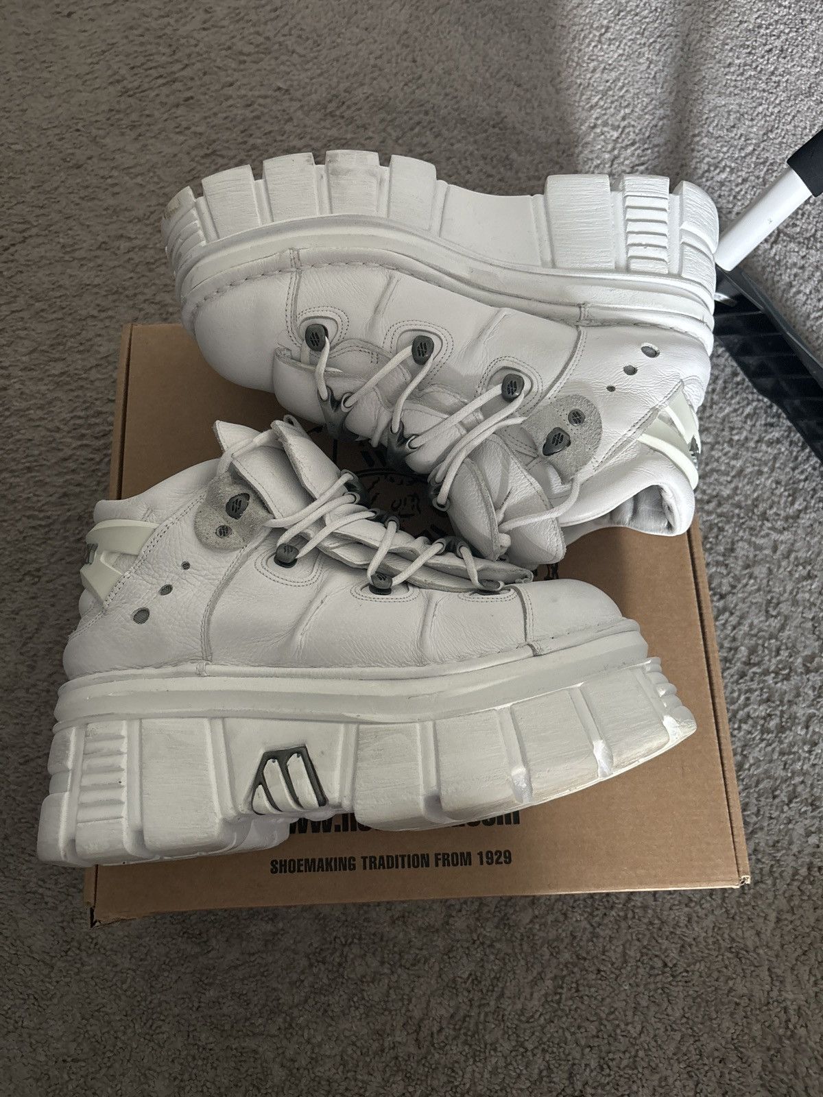 New Rock White new rock boots | Grailed