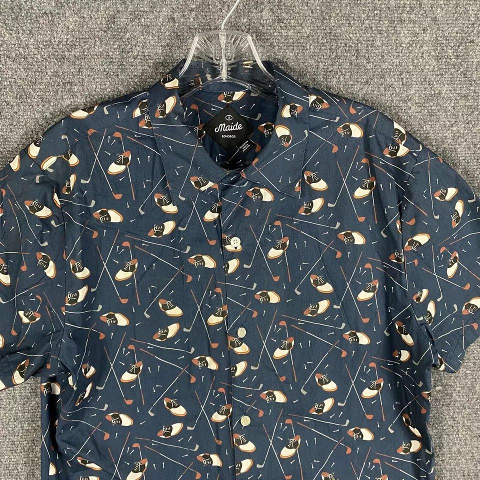 Bonobos Bonobos Maide Button Up Shirt Men's Small Short Sleeve S Size US S / EU 44-46 / 1 - 2 Thumbnail
