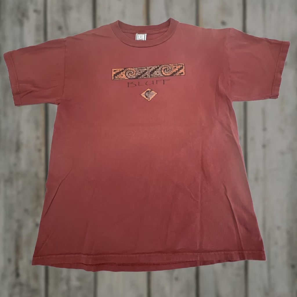 Vintage VINTAGE Bluff Utah Southwestern T Shirt Large Kokopelli Geometric Cotton Size US L / EU 52-54 / 3 - 1 Thumbnail