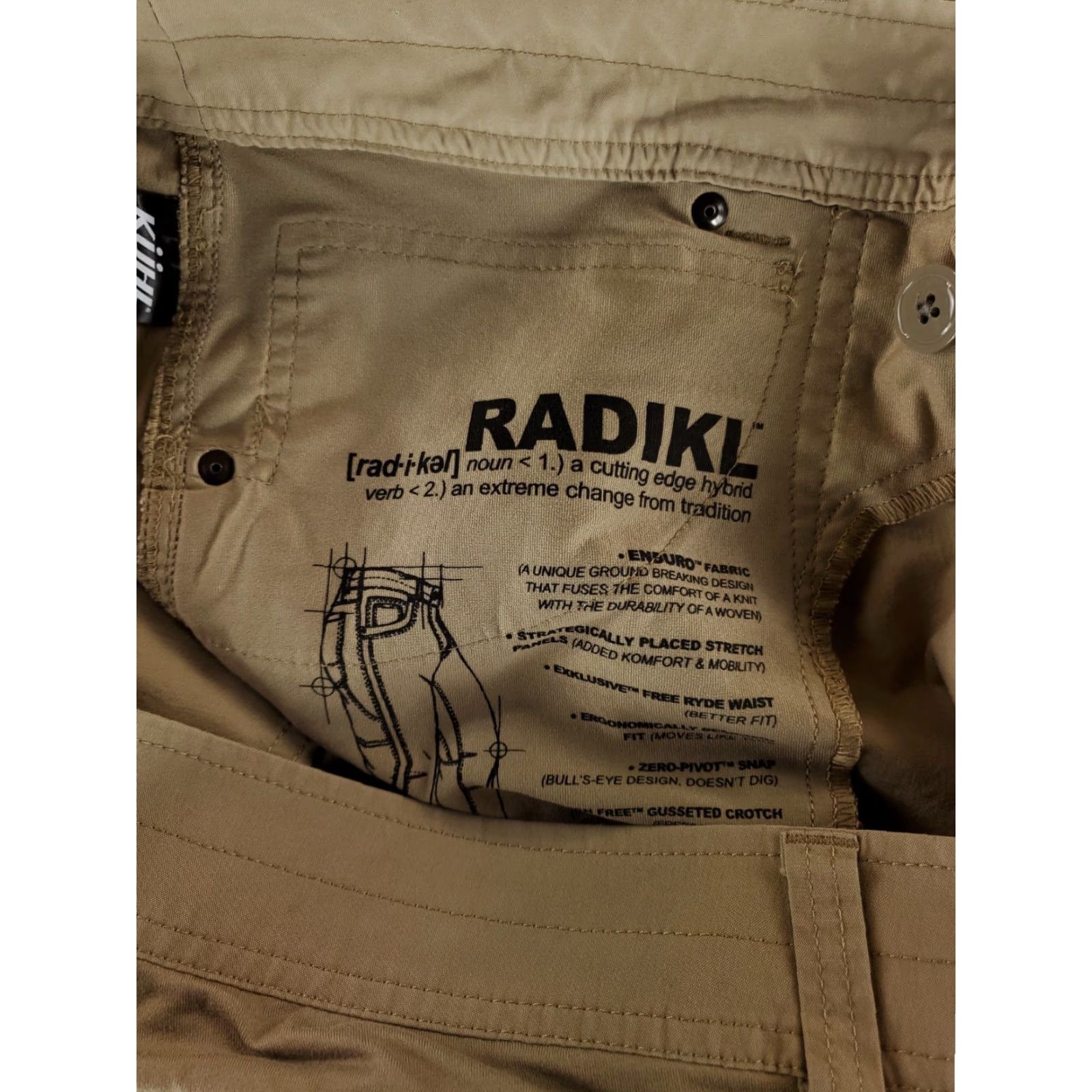 Vintage Kuhl Radikl Pants Hiking Brown Mens 44x31 Casual Pants Mens Brown 44x31 Actual Size US 44 / EU 60 - 3 Thumbnail