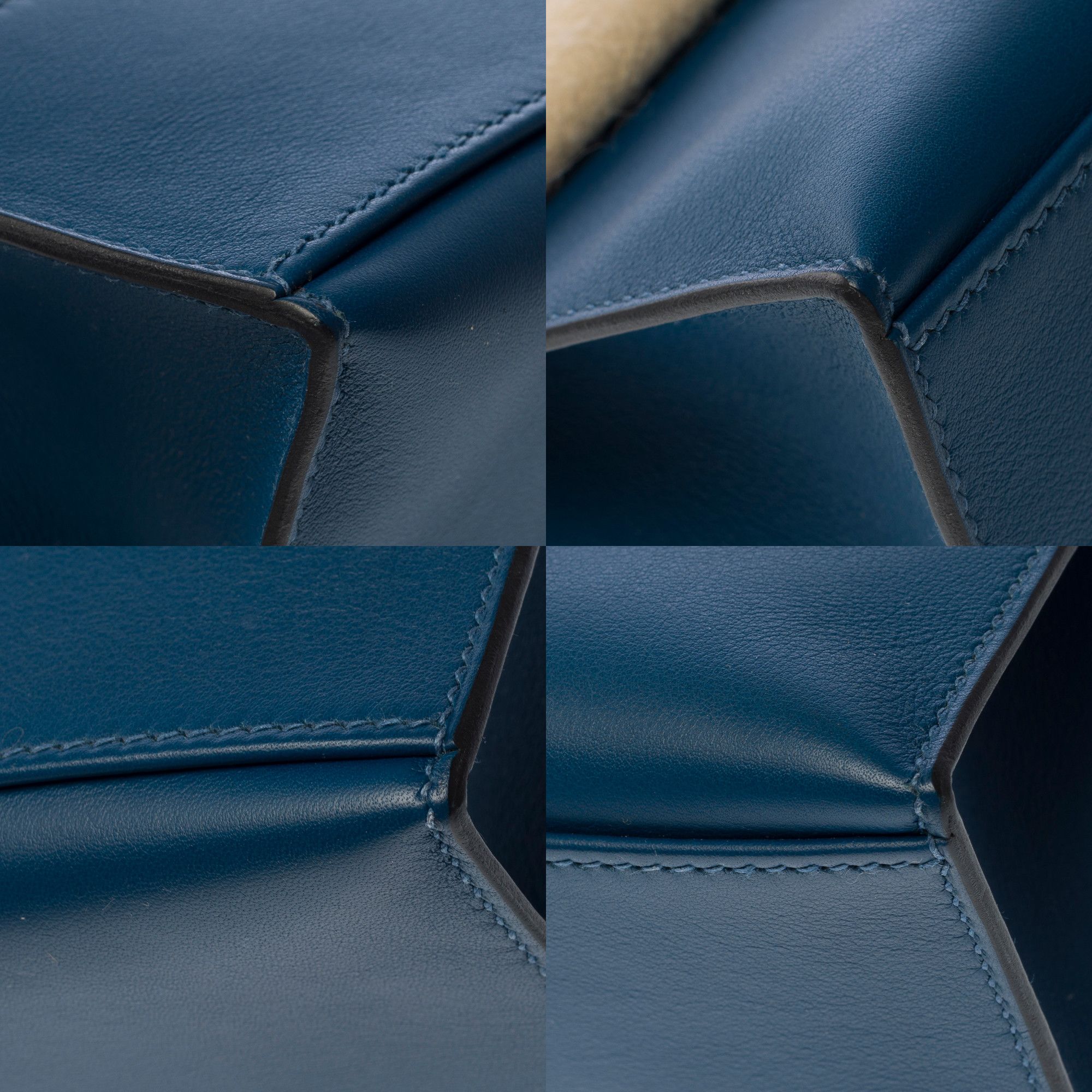 Hermes HERMES Kelly Mini in Blue Leather Size ONE SIZE - 13 Thumbnail