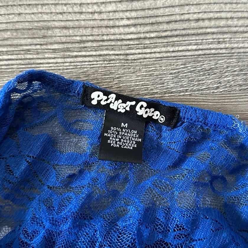 Other planet gold dark blue floral lace shirt Size M / US 6-8 / IT 42-44 - 5 Thumbnail