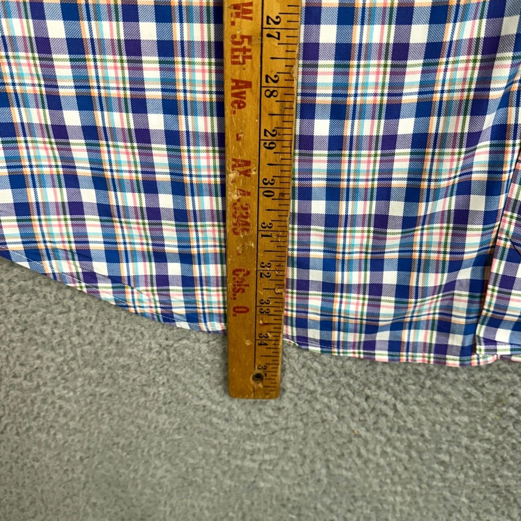 Peter Millar Peter Millar Shirt Mens 2XL Multicolor Plaid Button Up Long Sleeve Chest Pocket Casual EUC Size US XXL / EU 58 / 5 - 7 Thumbnail