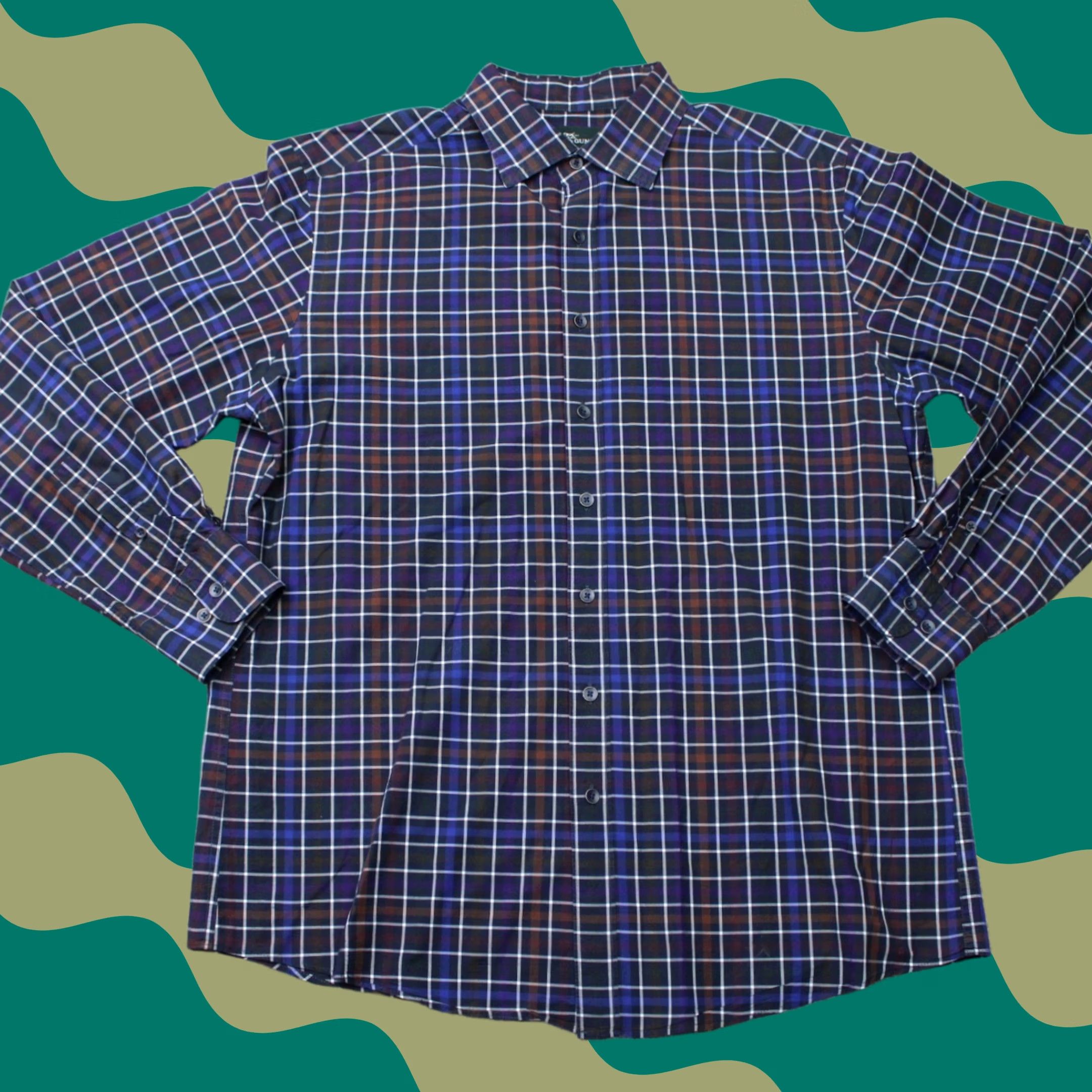 Rodd & Gunn Rodd & Gunn Shirt Mens XL Blue/Red Sports Fit Italian Fabric Long Sleeve Cotton Size US XL / EU 56 / 4 - 1 Thumbnail