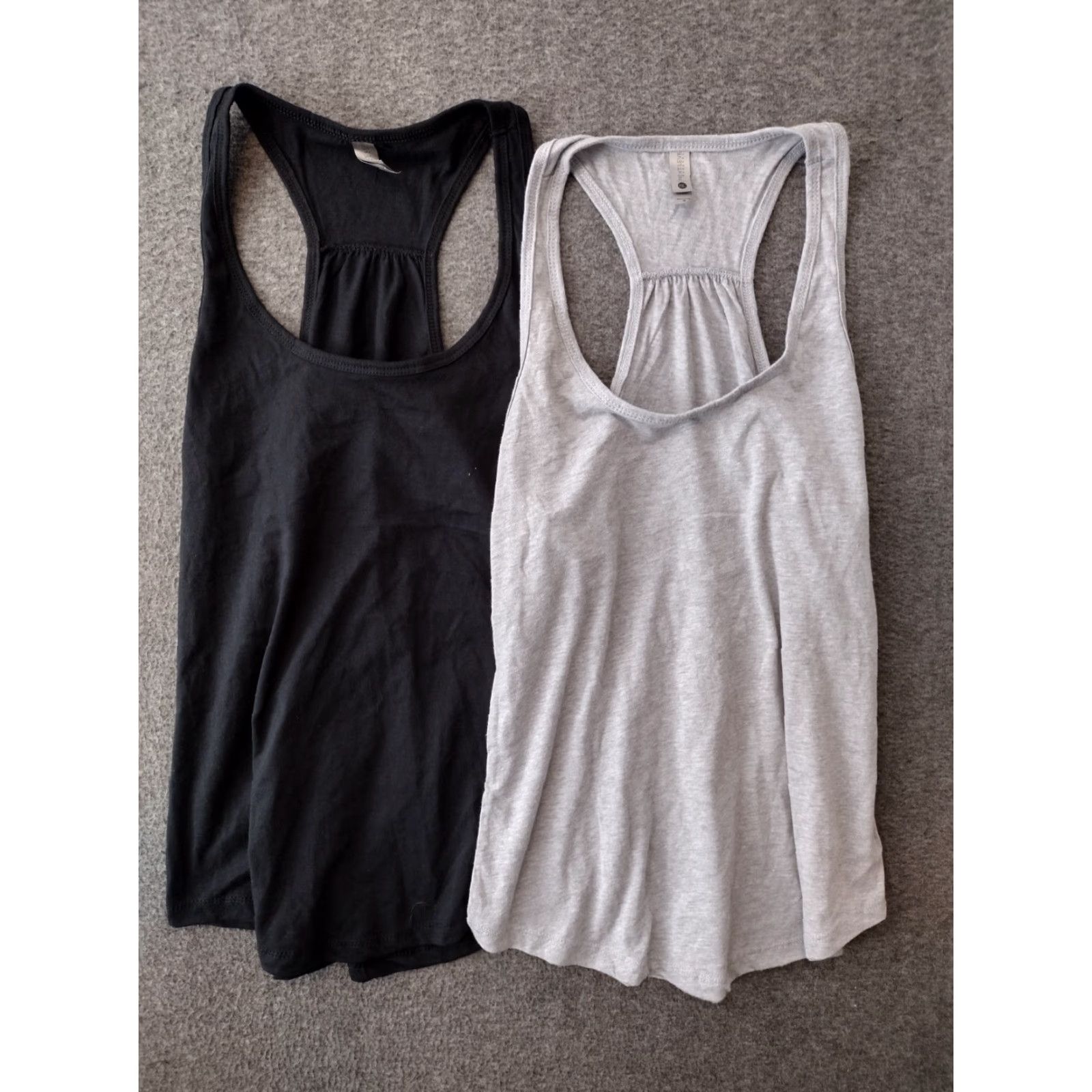 Next Level Next Level Women’s Racerback Tank Top Gray/Black 2-Pack Size M Size M / US 6-8 / IT 42-44 - 2 Thumbnail